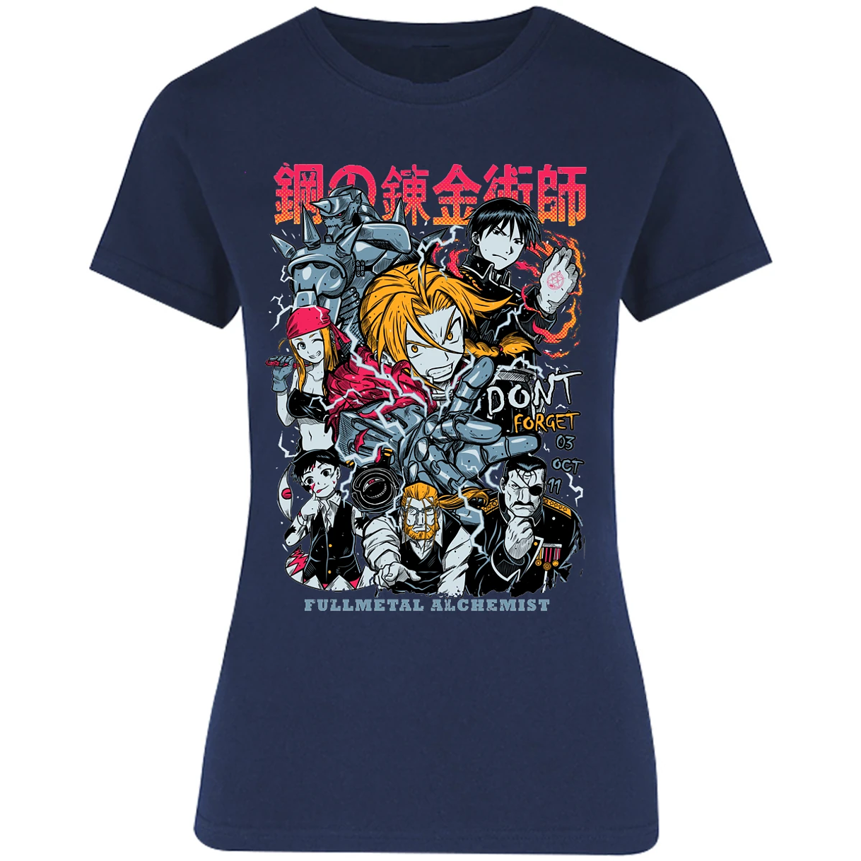 Blusa Full Metal Alchemist Full Metal Anime Blusa para Mujer 13