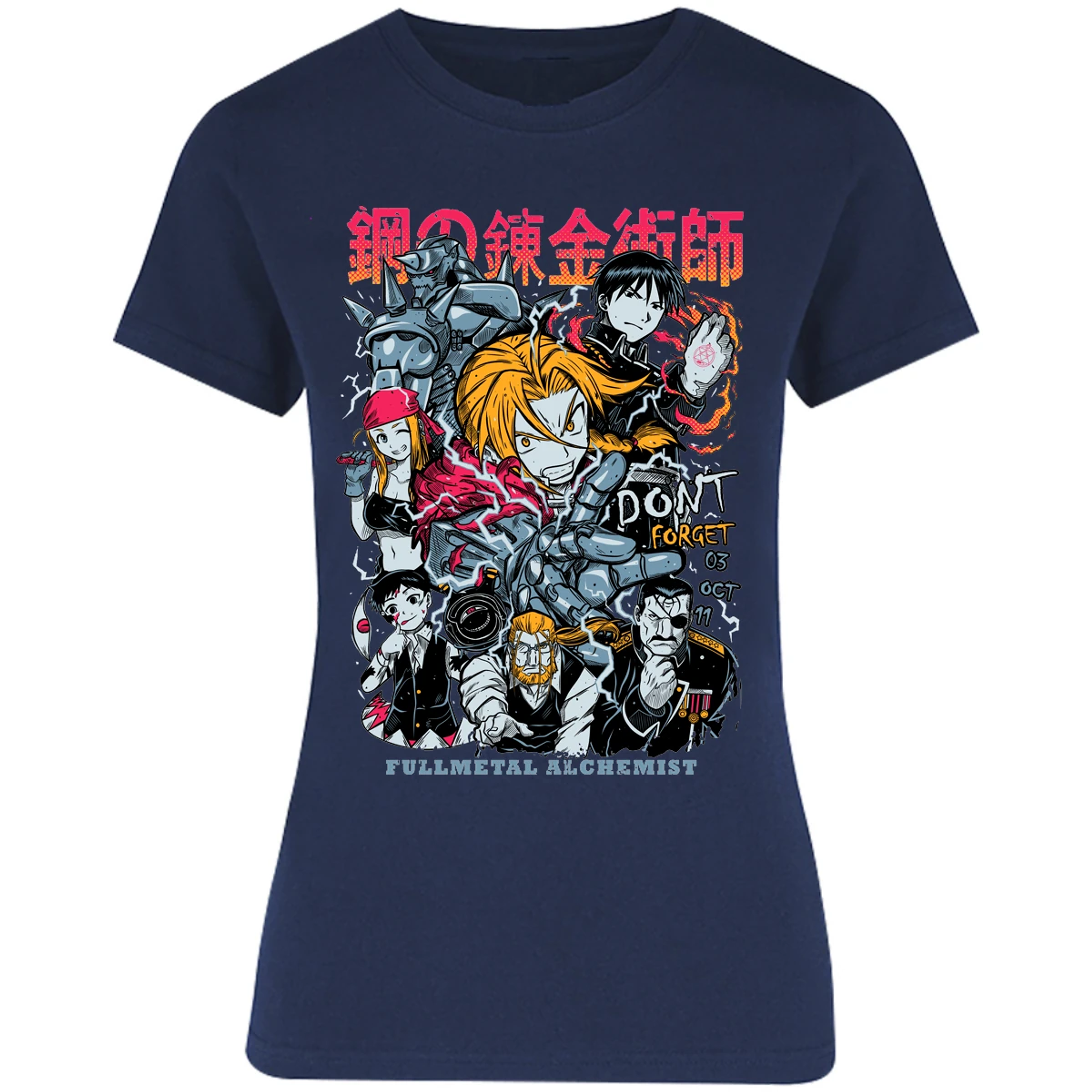 Blusa Full Metal Alchemist Full Metal Anime Blusa para Mujer 13