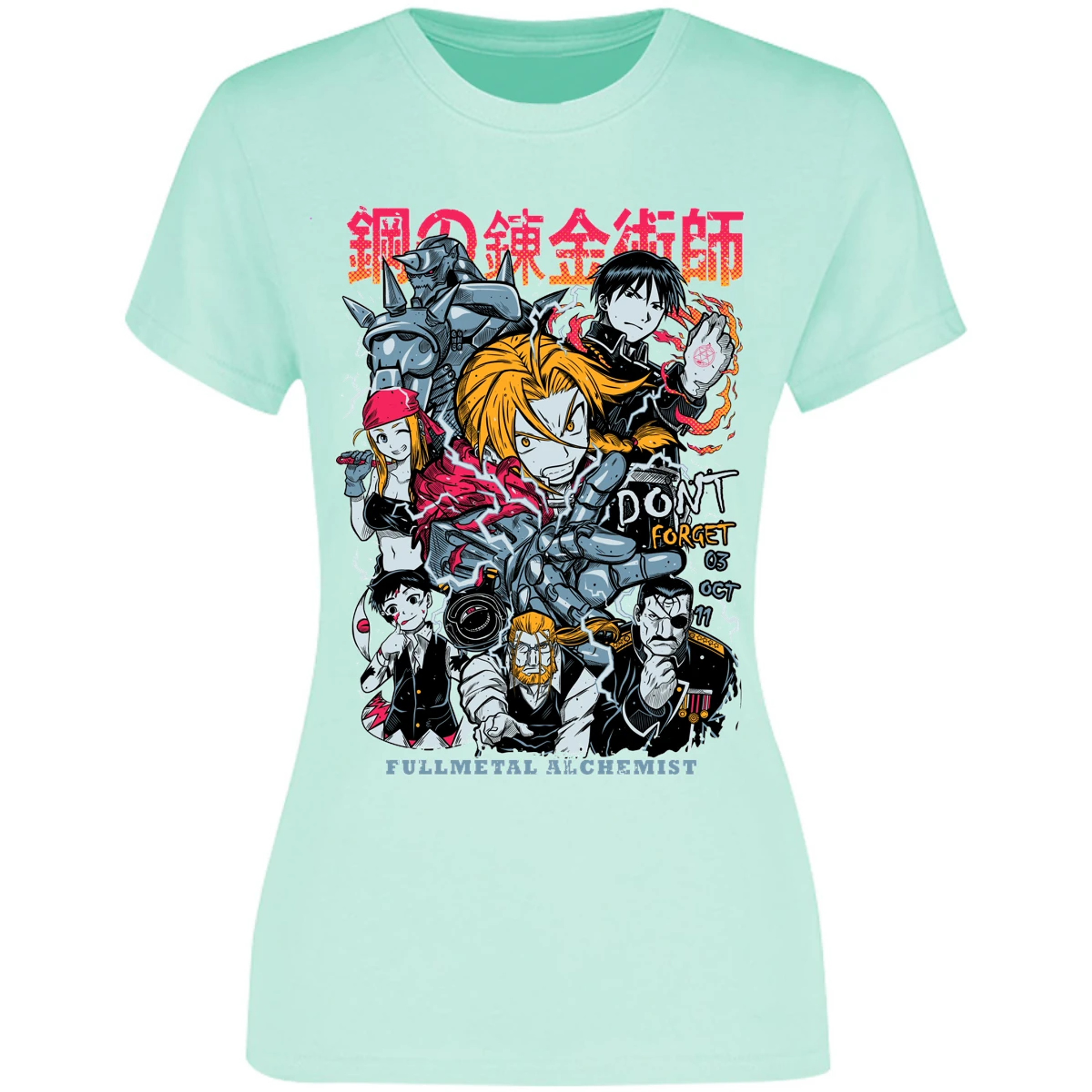 Blusa Full Metal Alchemist Full Metal Anime Blusa para Mujer 15
