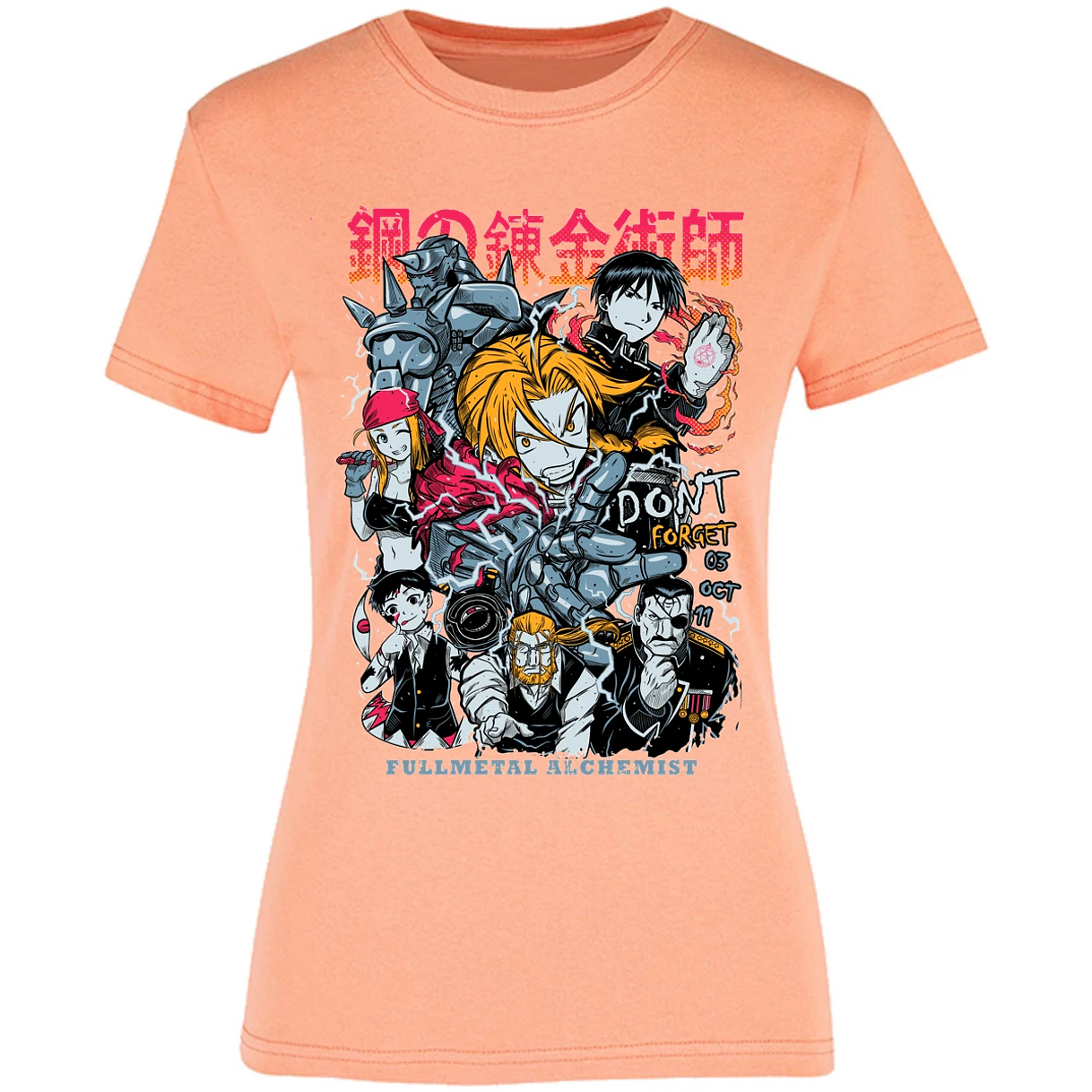 Blusa Full Metal Alchemist Full Metal Anime Blusa para Mujer 18