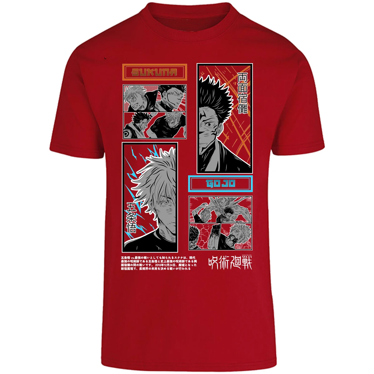 Playera Jujutsu Kaisen Gojo X Sukuna para Adulto 27