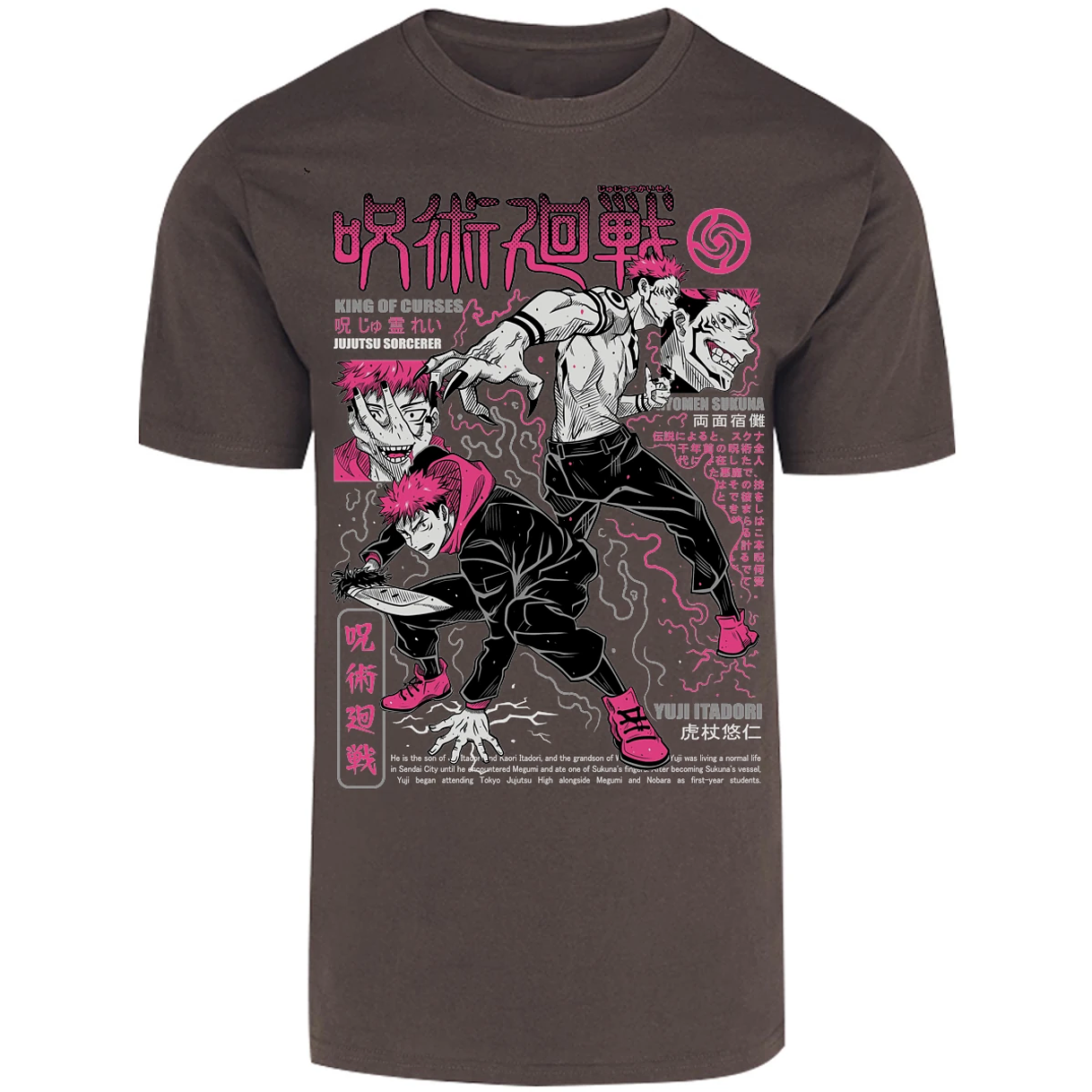 Playera Jujutsu Kaisen Itadori X Sukuna para Adulto 21