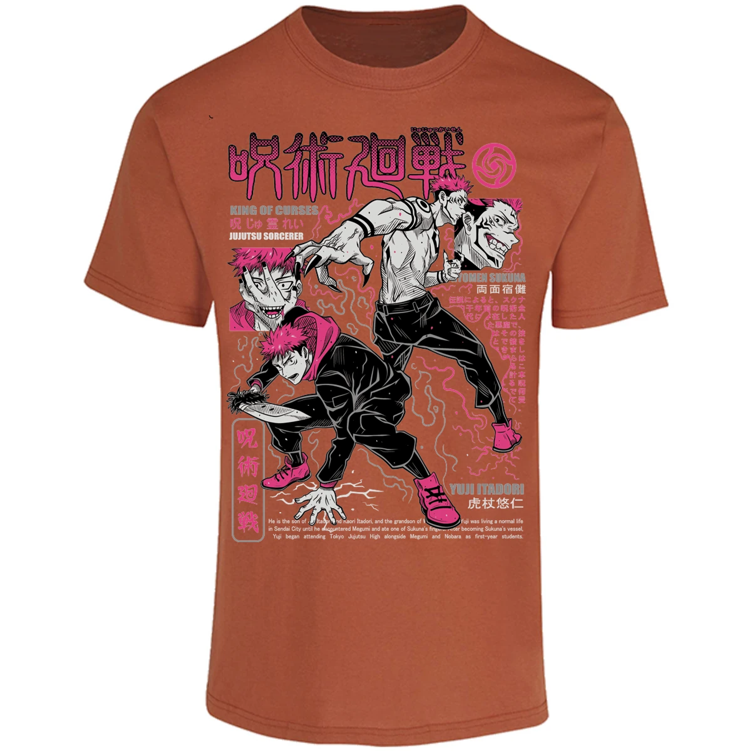 Playera Jujutsu Kaisen Itadori X Sukuna para Adulto 11