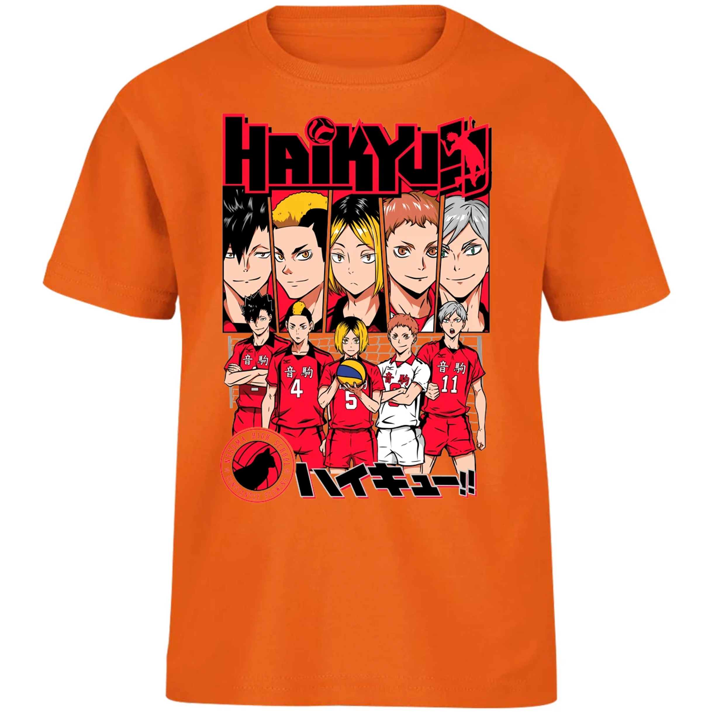 Playera Haikyuu Haikyuu Nekoma para Niño 14