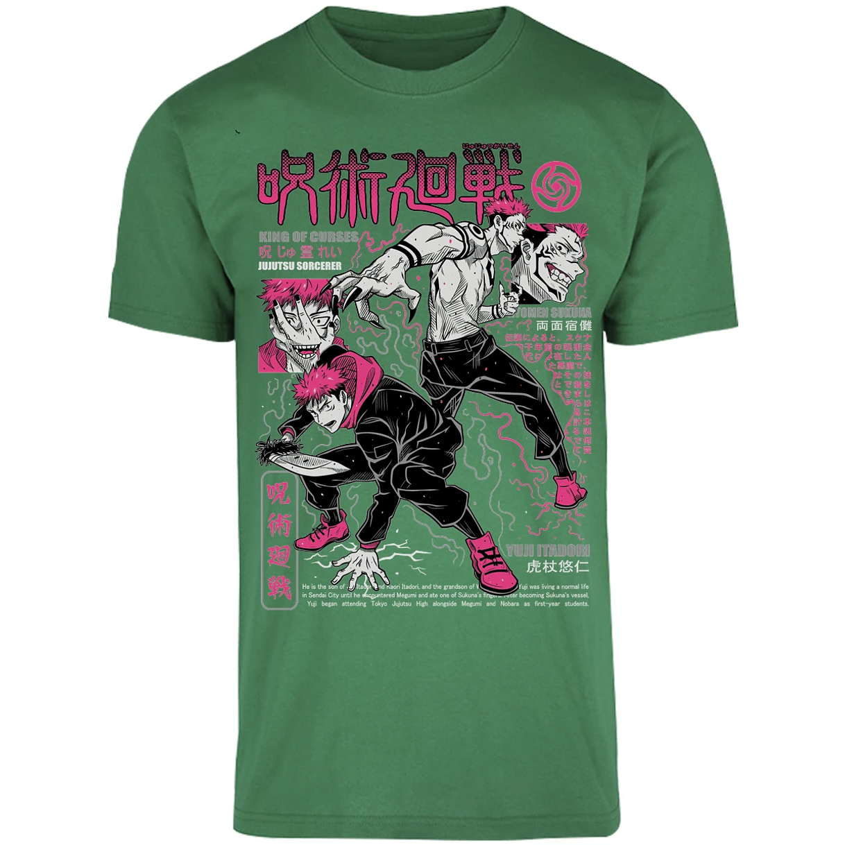 Playera Jujutsu Kaisen Itadori X Sukuna para Adulto 24