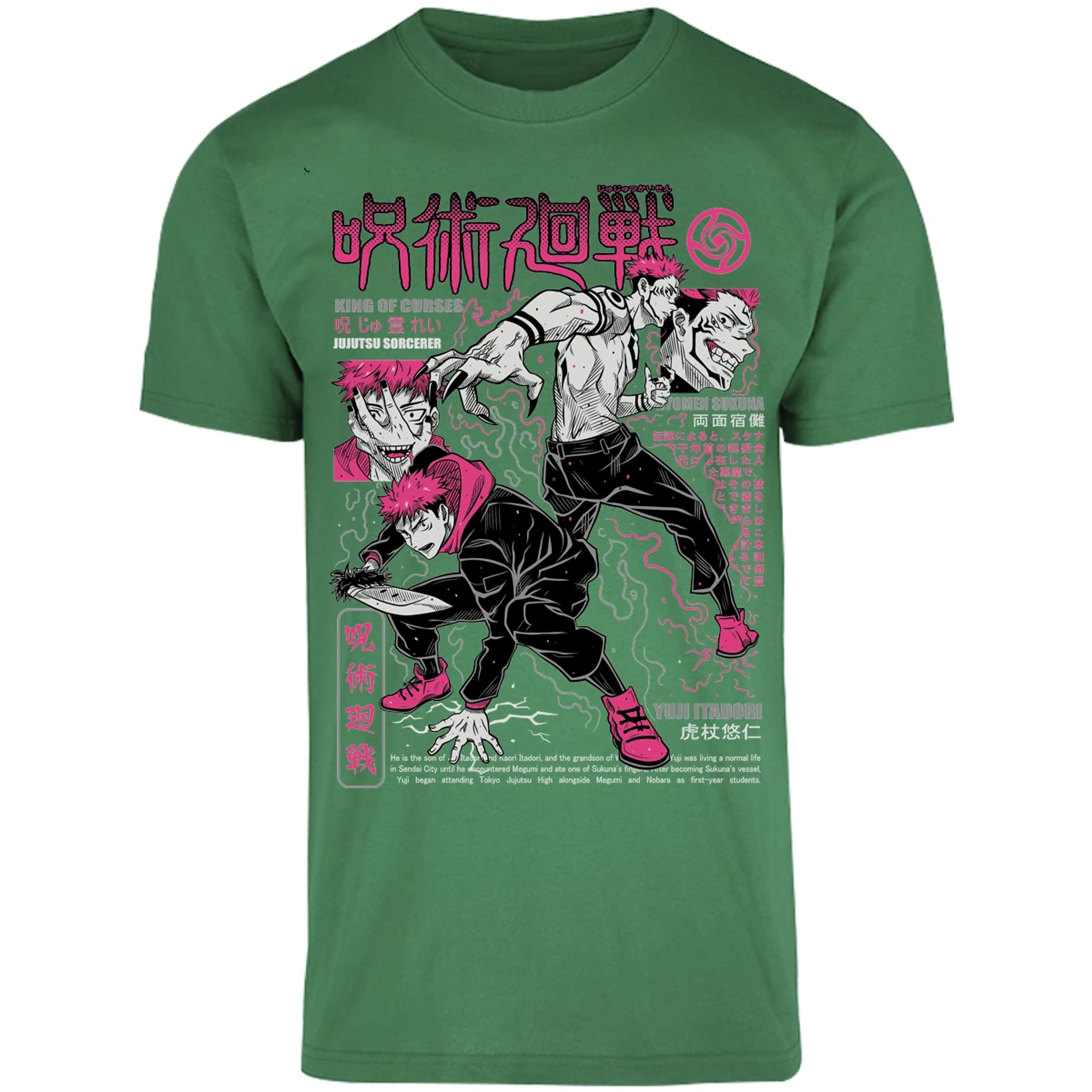 Playera Jujutsu Kaisen Itadori X Sukuna para Adulto 24