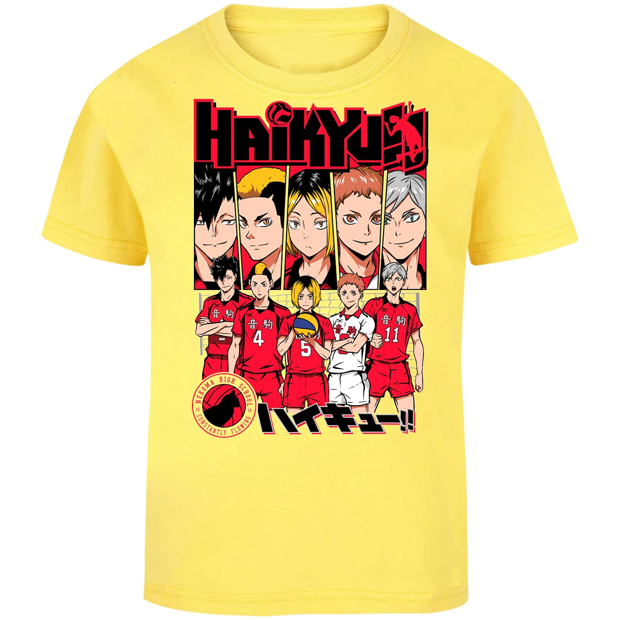 Playera Haikyuu Haikyuu Nekoma para Niño 7