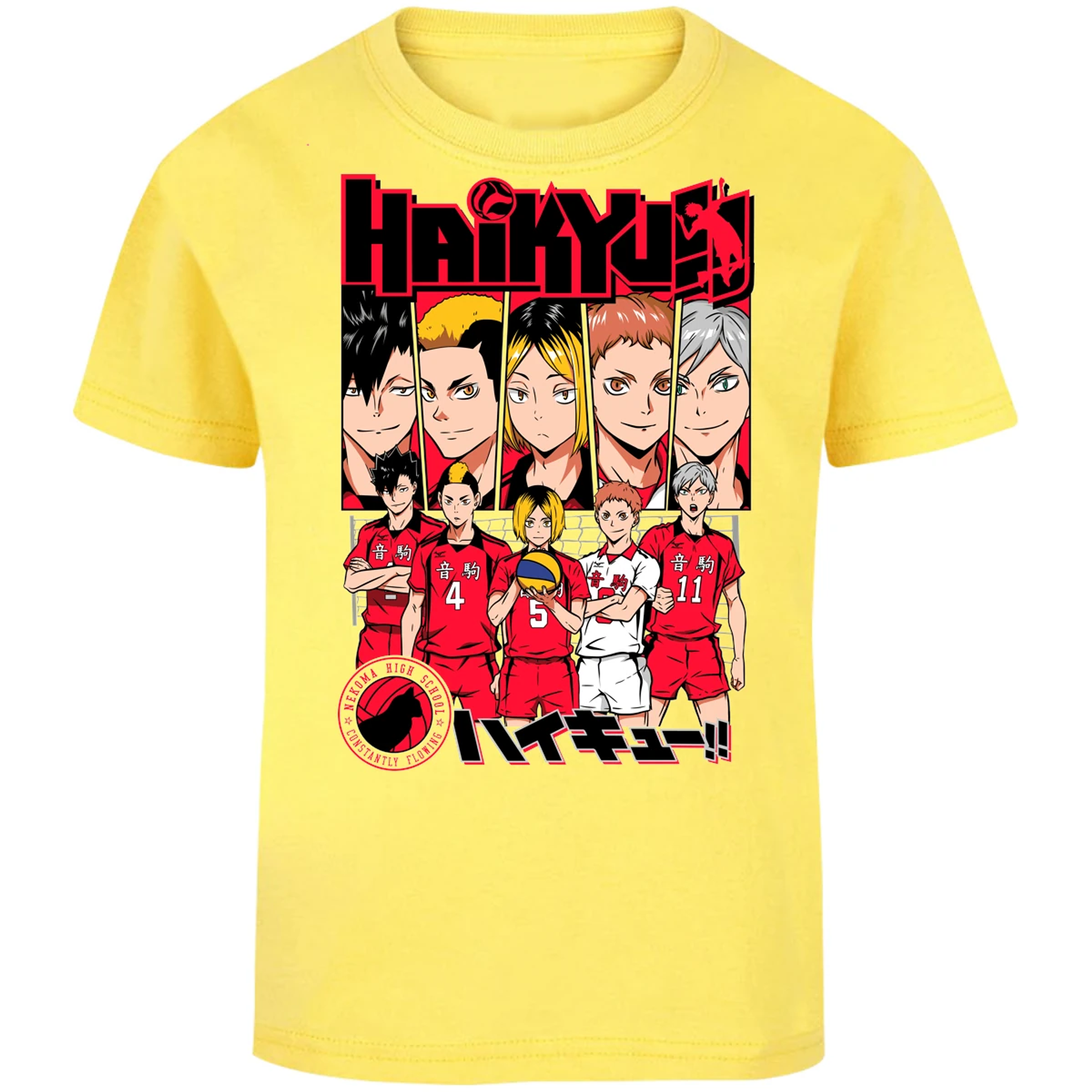 Playera Haikyuu Haikyuu Nekoma para Niño 7