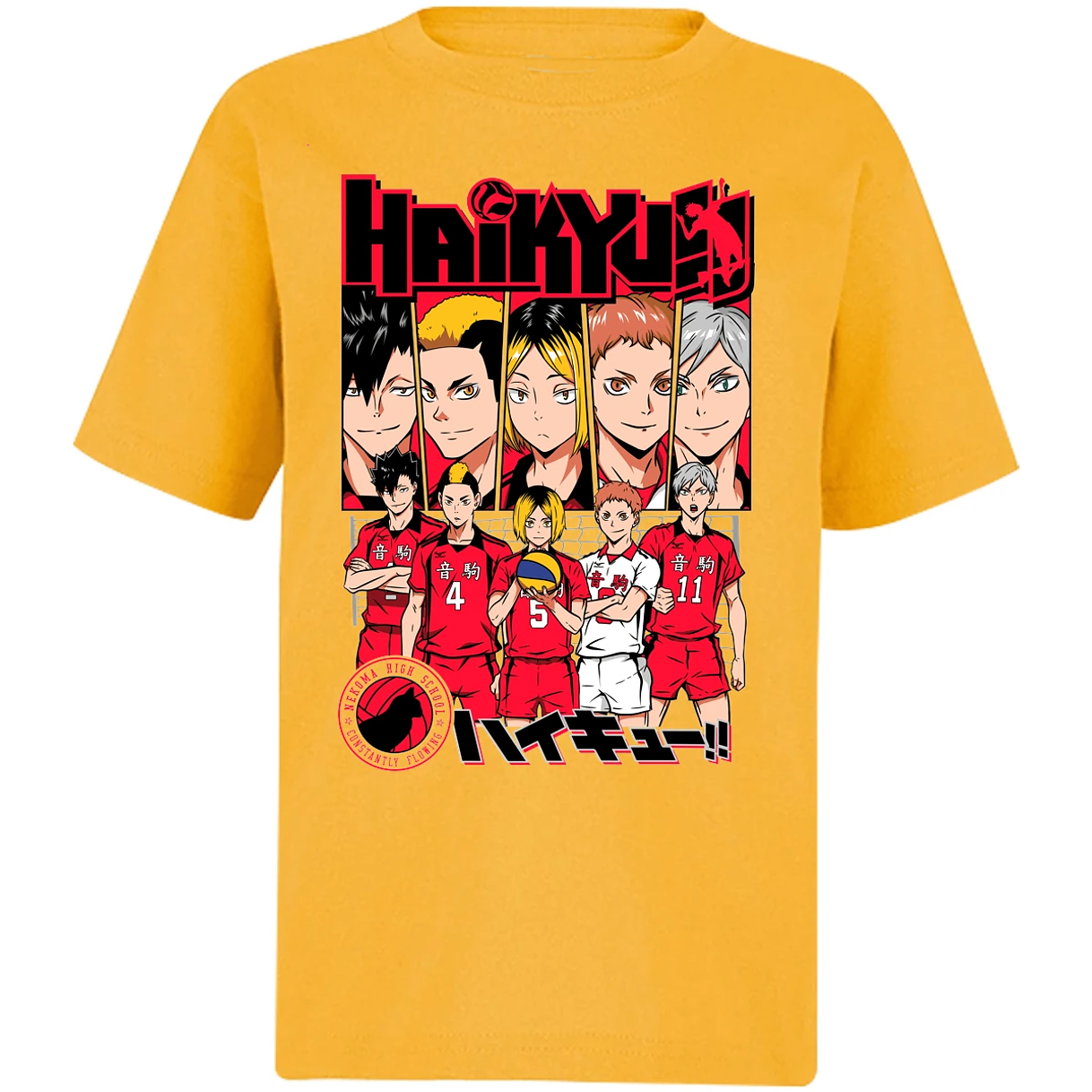 Playera Haikyuu Haikyuu Nekoma para Niño 8