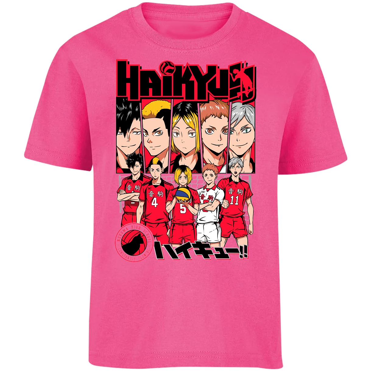 Playera Haikyuu Haikyuu Nekoma para Niño 10