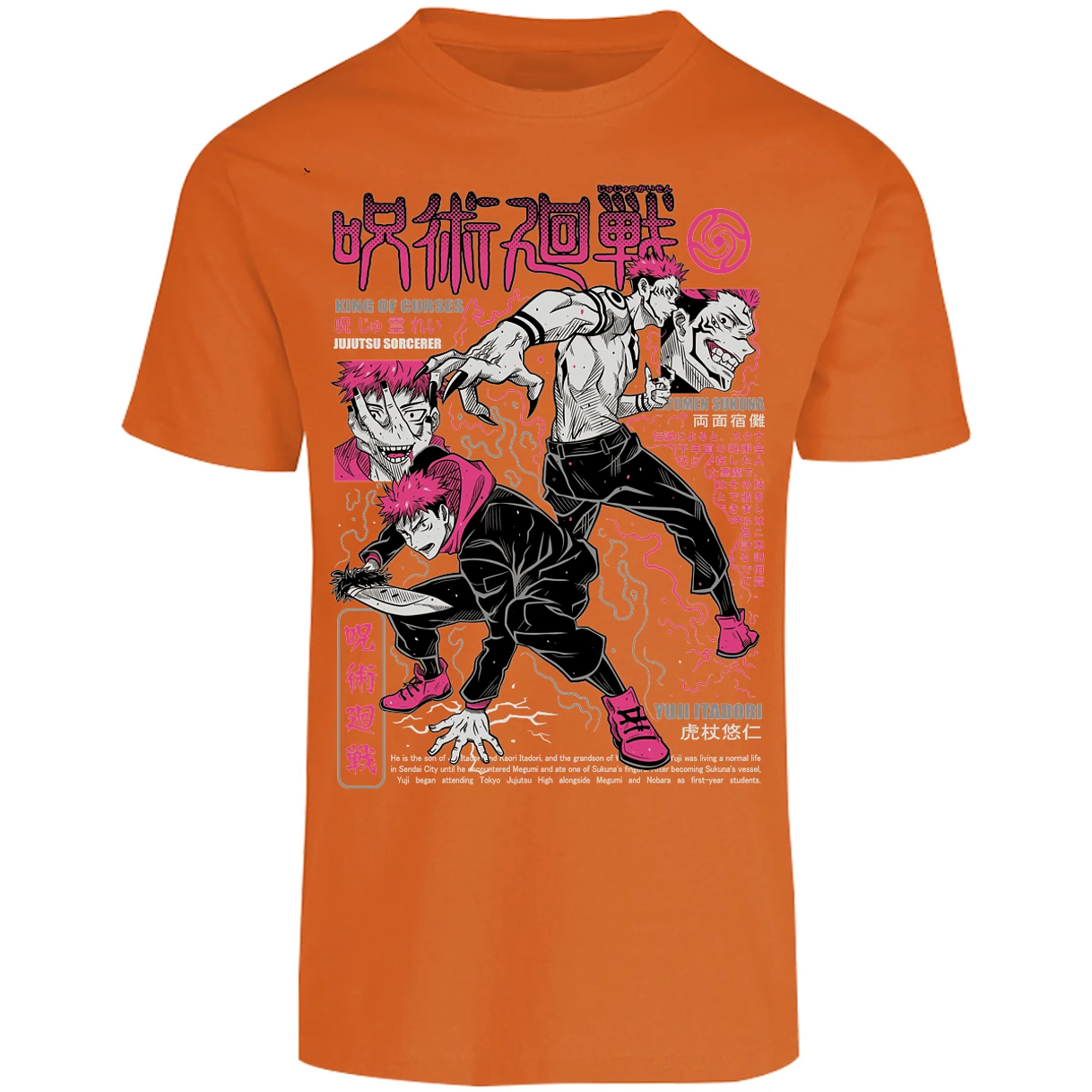 Playera Jujutsu Kaisen Itadori X Sukuna para Adulto 23