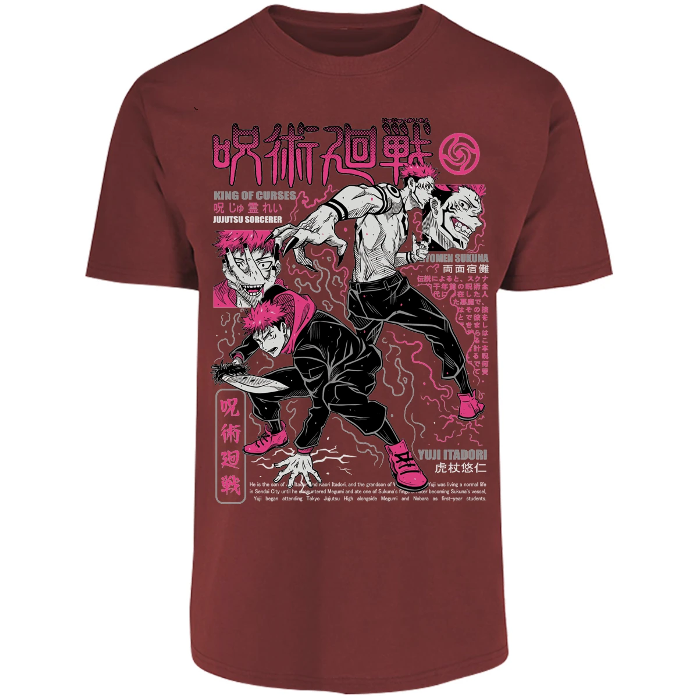 Playera Jujutsu Kaisen Itadori X Sukuna para Adulto 27
