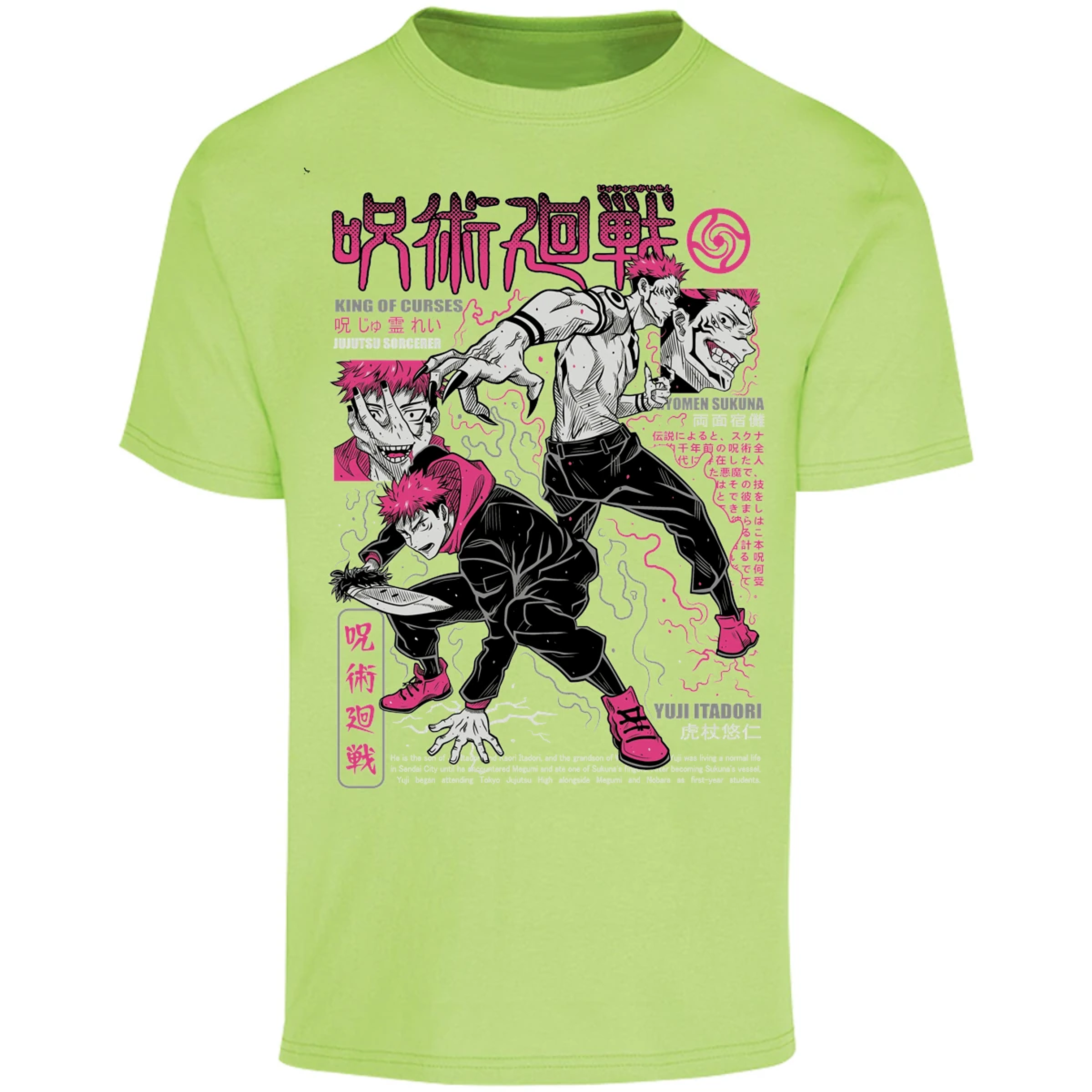 Playera Jujutsu Kaisen Itadori X Sukuna para Adulto 28