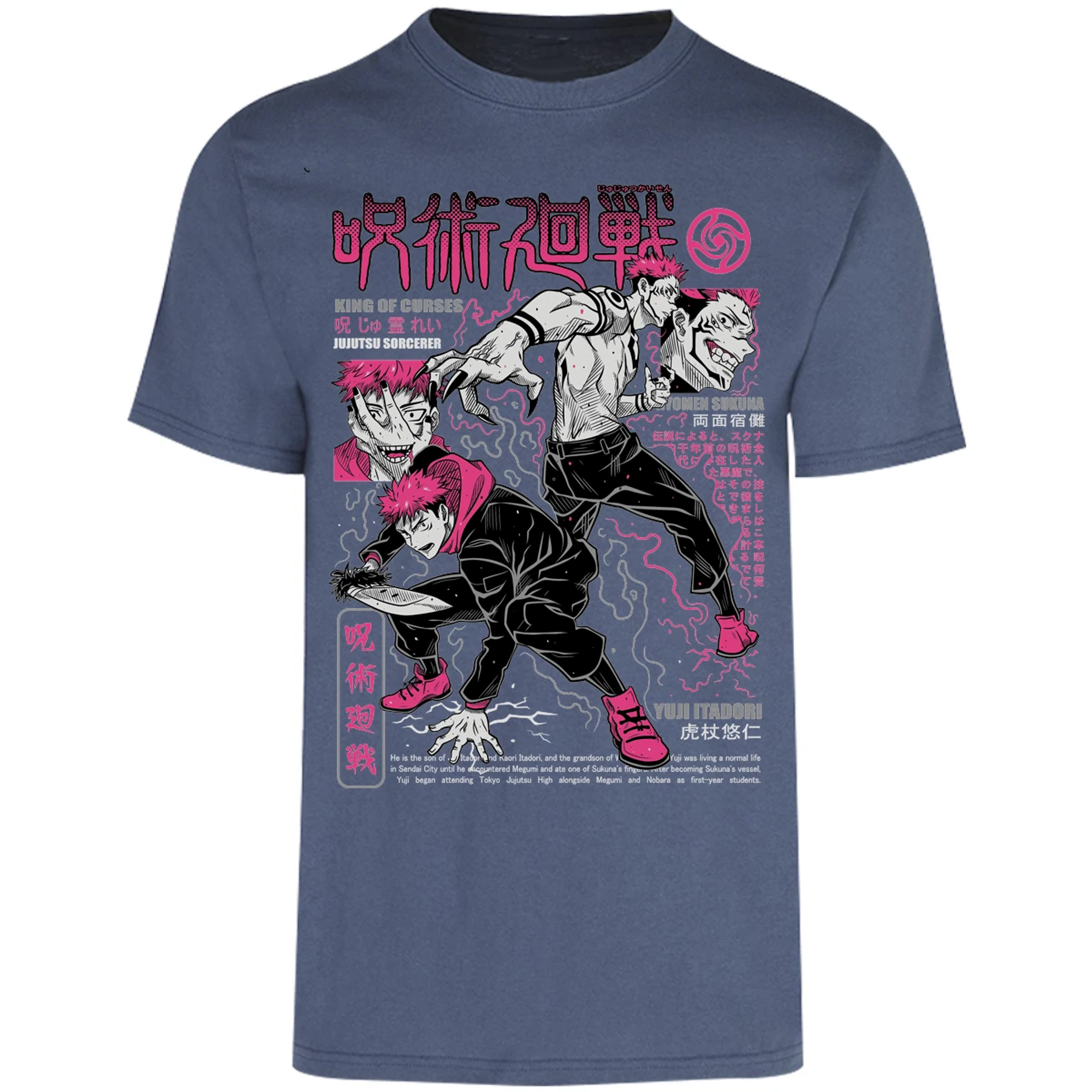 Playera Jujutsu Kaisen Itadori X Sukuna para Adulto 29