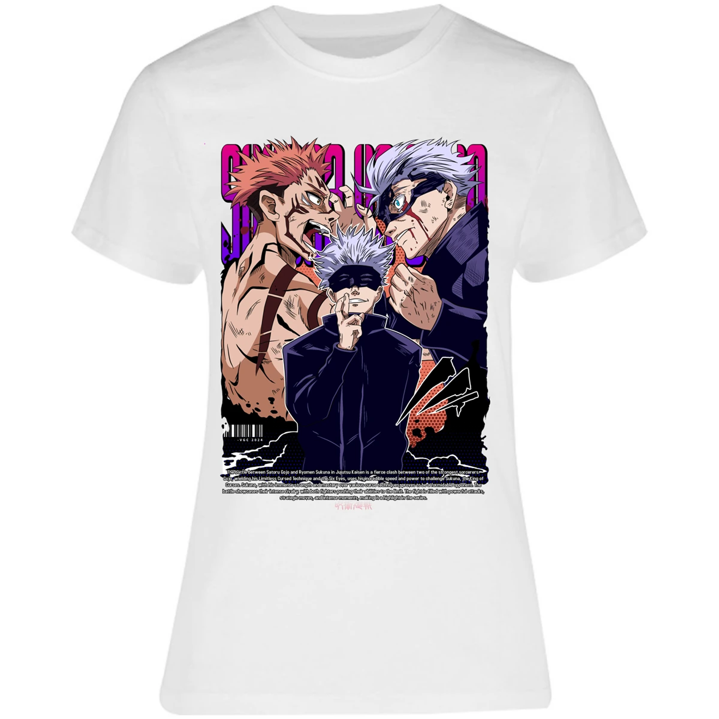 Blusa Jujutsu Kaisen Anime Gojo Sukuna Blusa para Mujer 16
