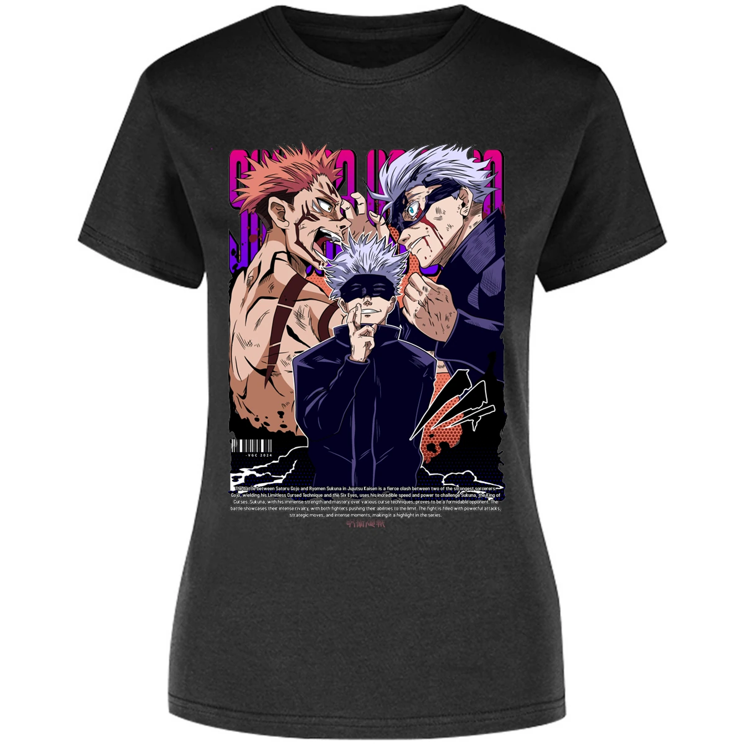 Blusa Jujutsu Kaisen Anime Gojo Sukuna Blusa para Mujer 17