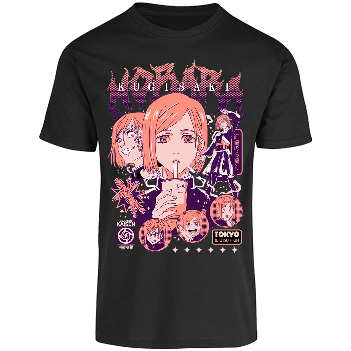 Playera Jujutsu Kaisen Nobara Anime para Adulto 7