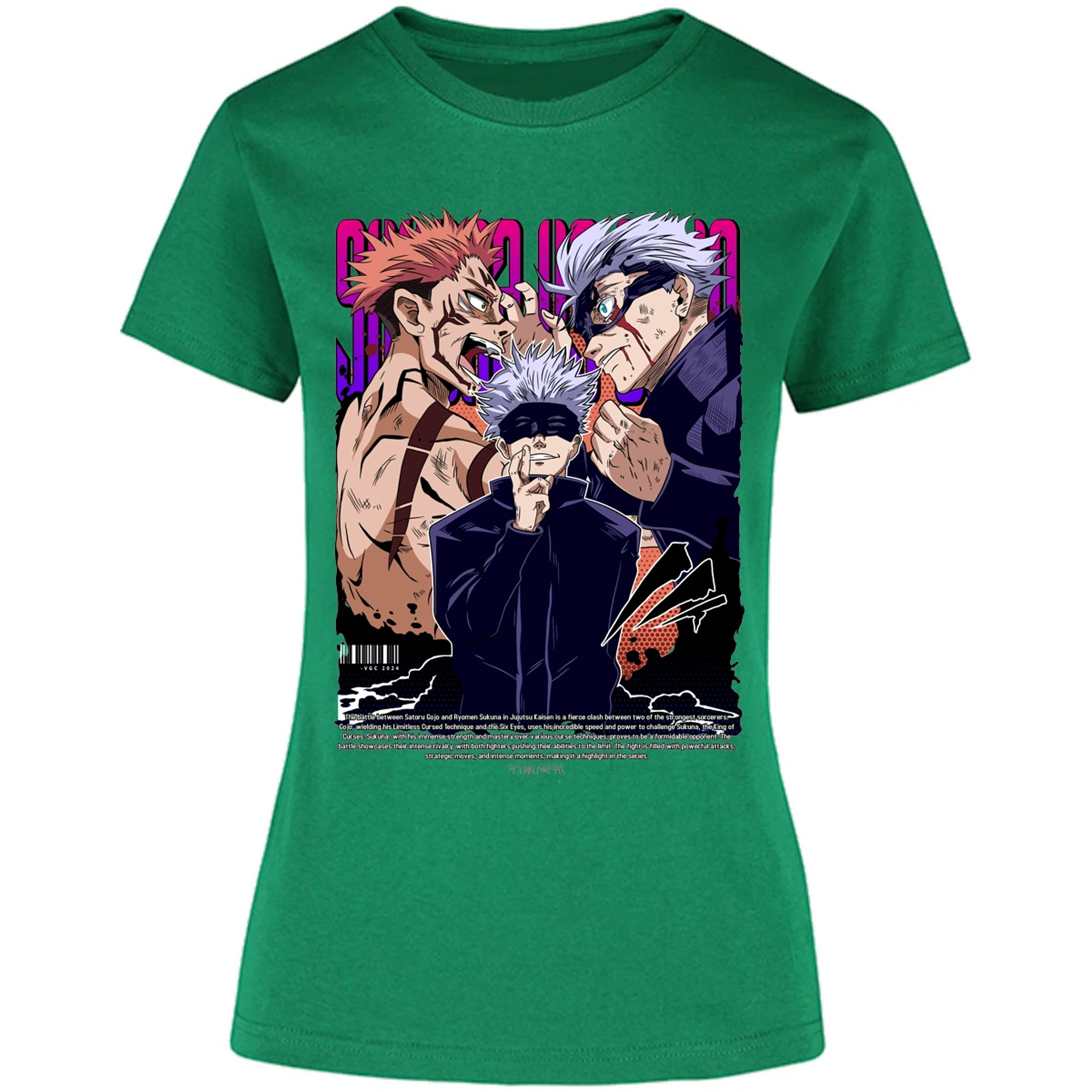 Blusa Jujutsu Kaisen Anime Gojo Sukuna Blusa para Mujer 12