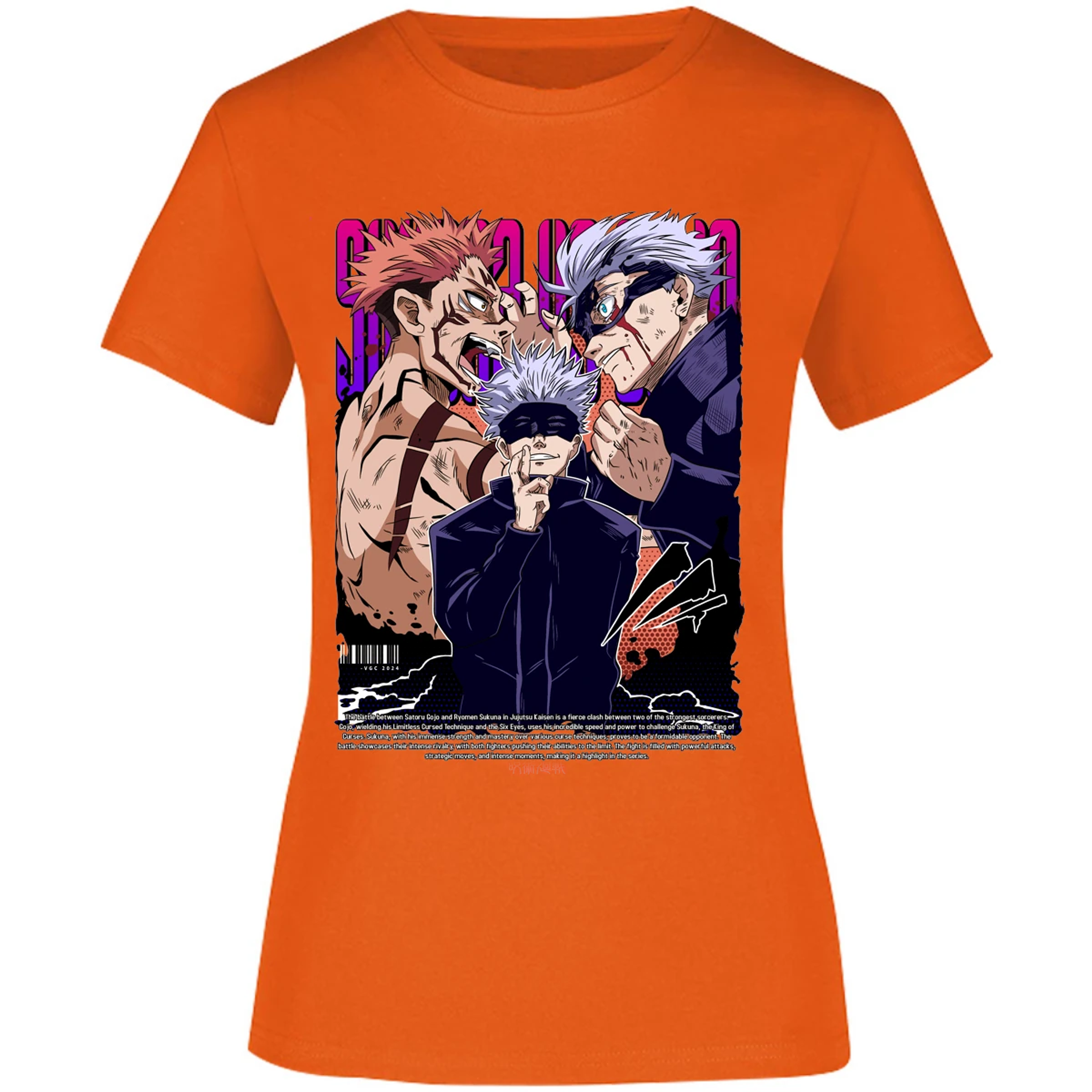 Blusa Jujutsu Kaisen Anime Gojo Sukuna Blusa para Mujer 5