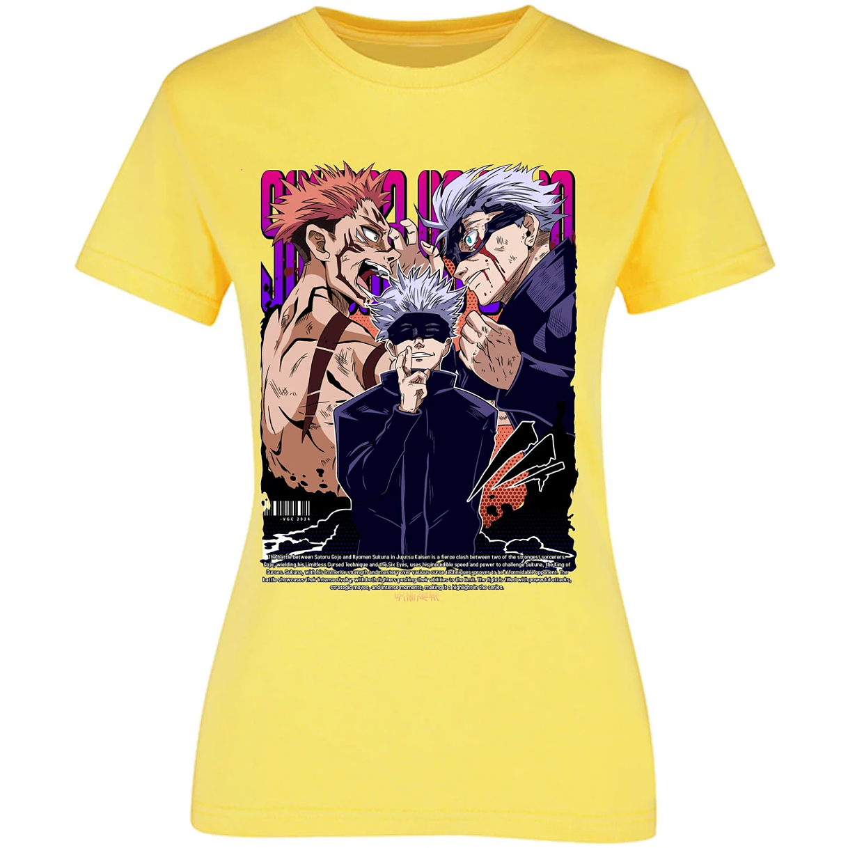 Blusa Jujutsu Kaisen Anime Gojo Sukuna Blusa para Mujer 11