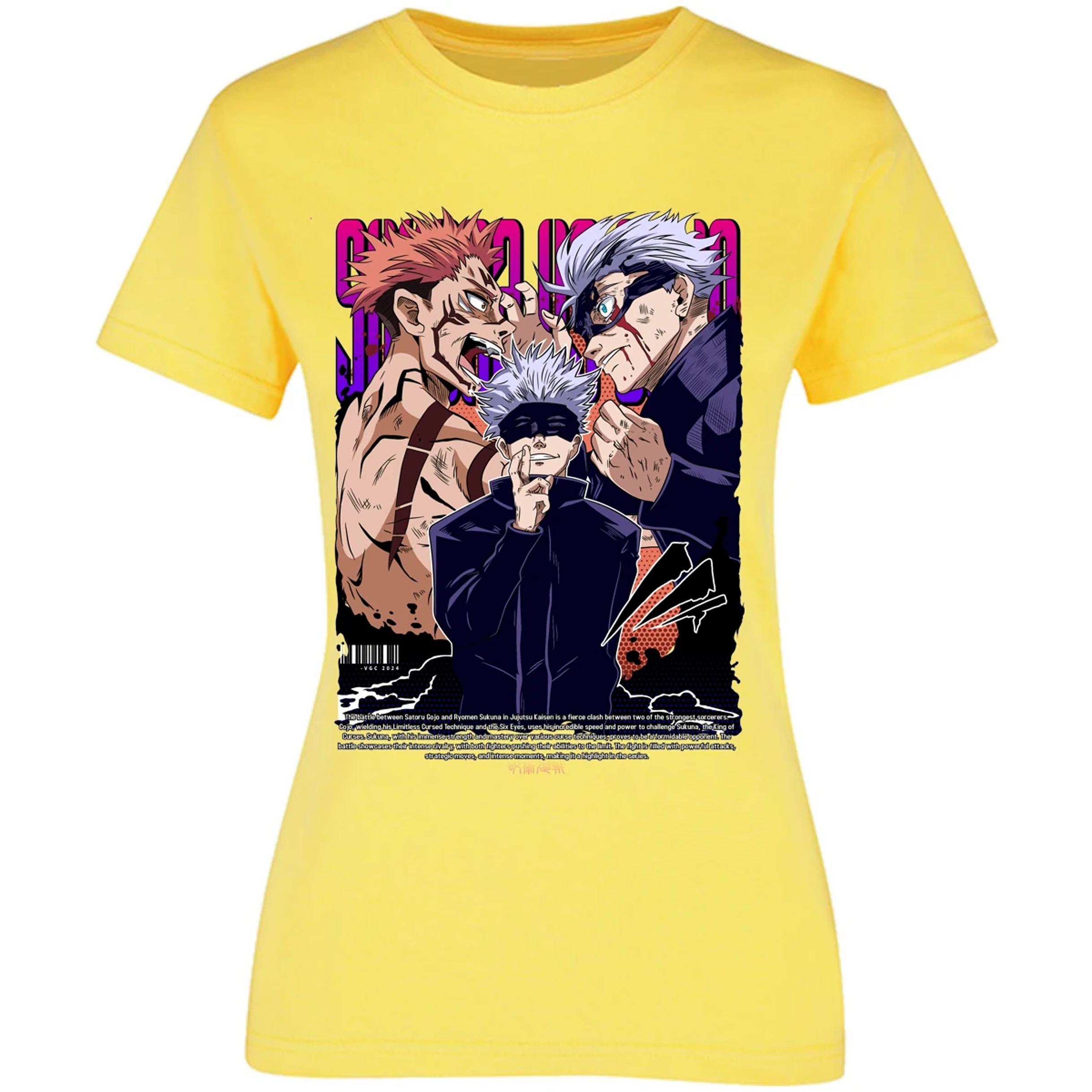 Blusa Jujutsu Kaisen Anime Gojo Sukuna Blusa para Mujer 11