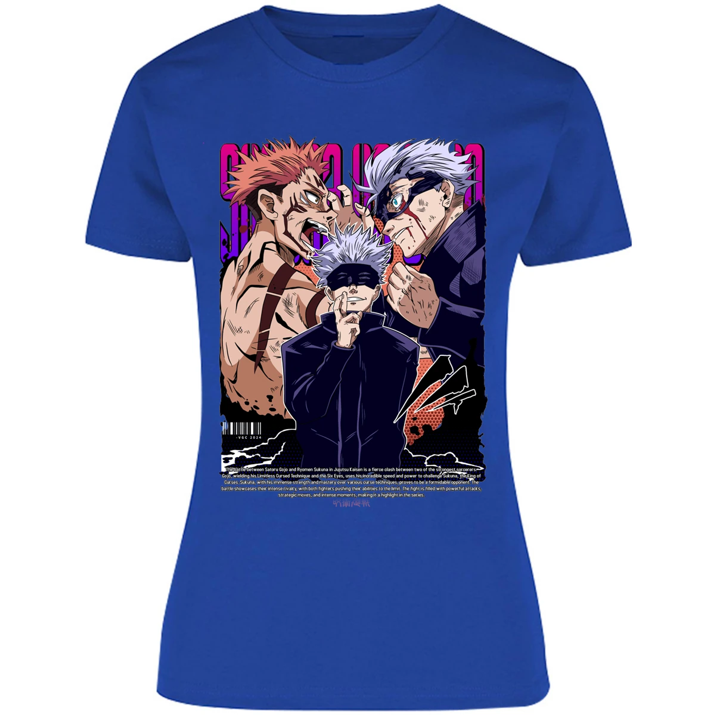 Blusa Jujutsu Kaisen Anime Gojo Sukuna Blusa para Mujer 13