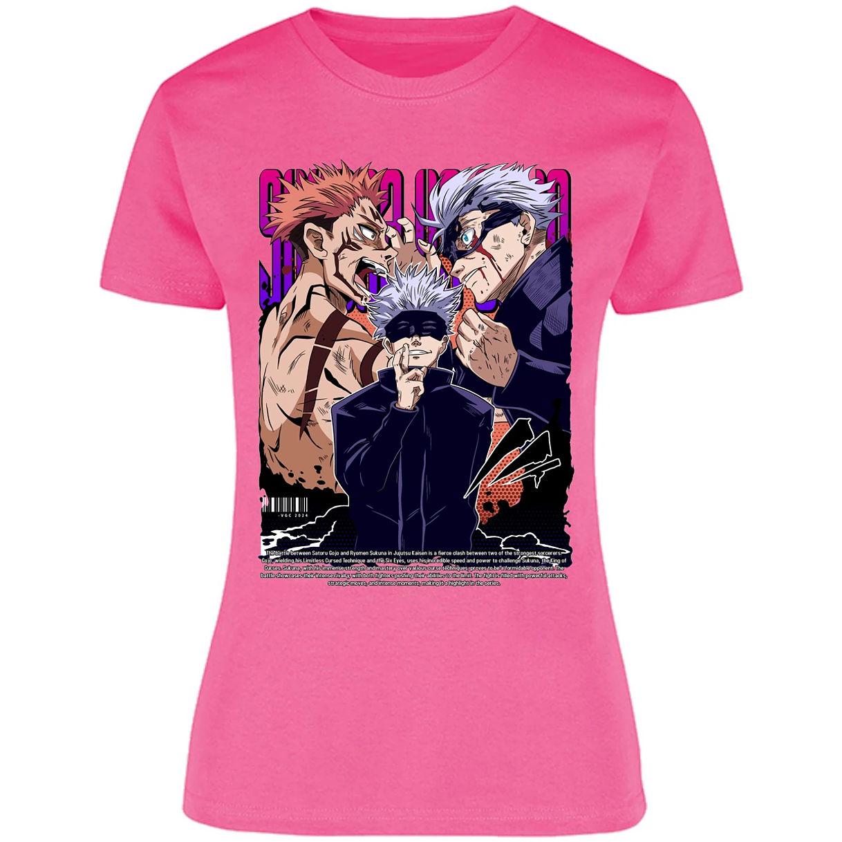 Blusa Jujutsu Kaisen Anime Gojo Sukuna Blusa para Mujer 14