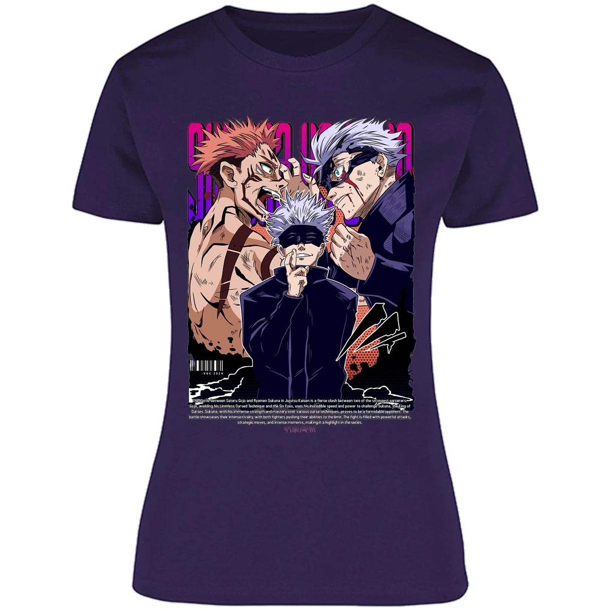 Blusa Jujutsu Kaisen Anime Gojo Sukuna Blusa para Mujer 18