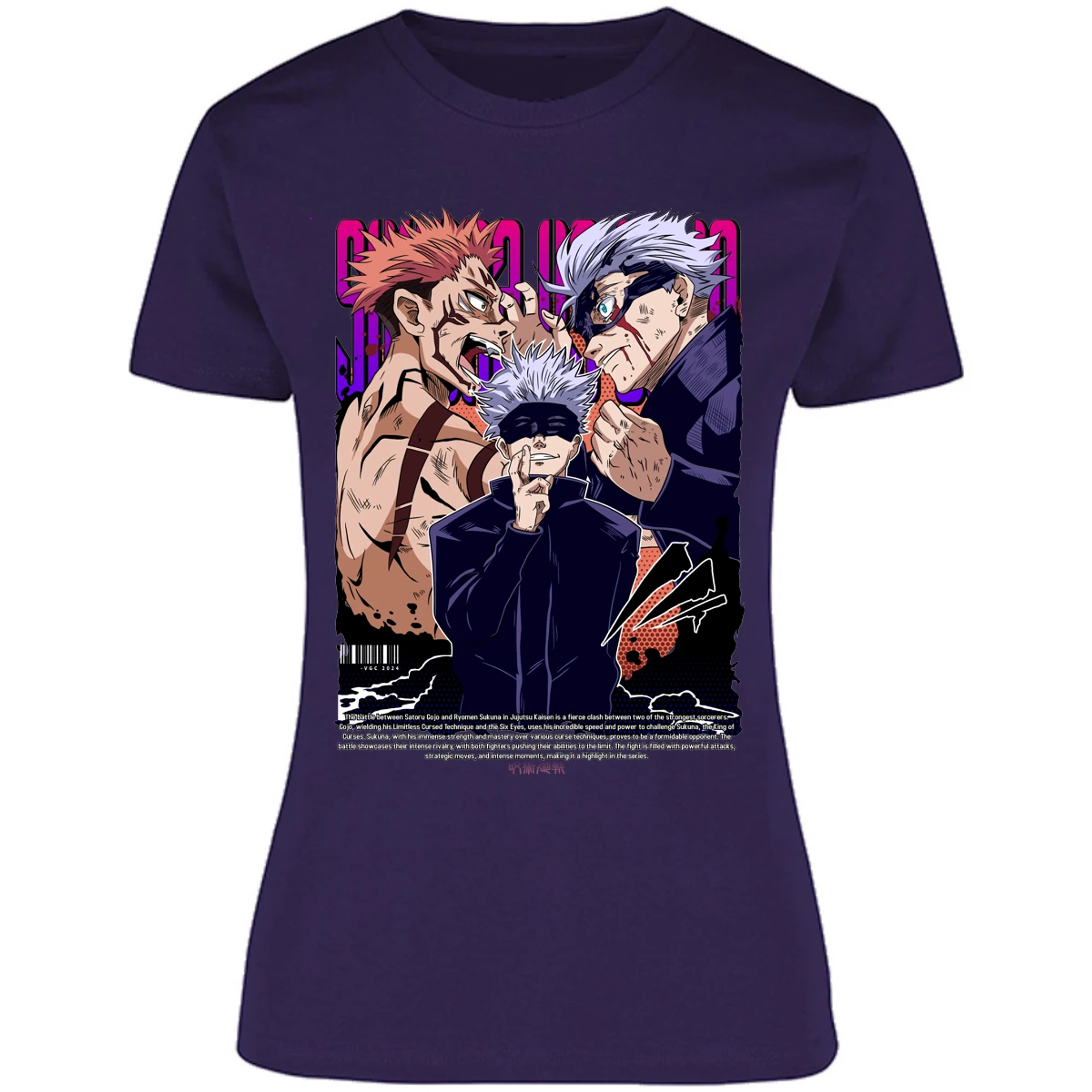 Blusa Jujutsu Kaisen Anime Gojo Sukuna Blusa para Mujer 18