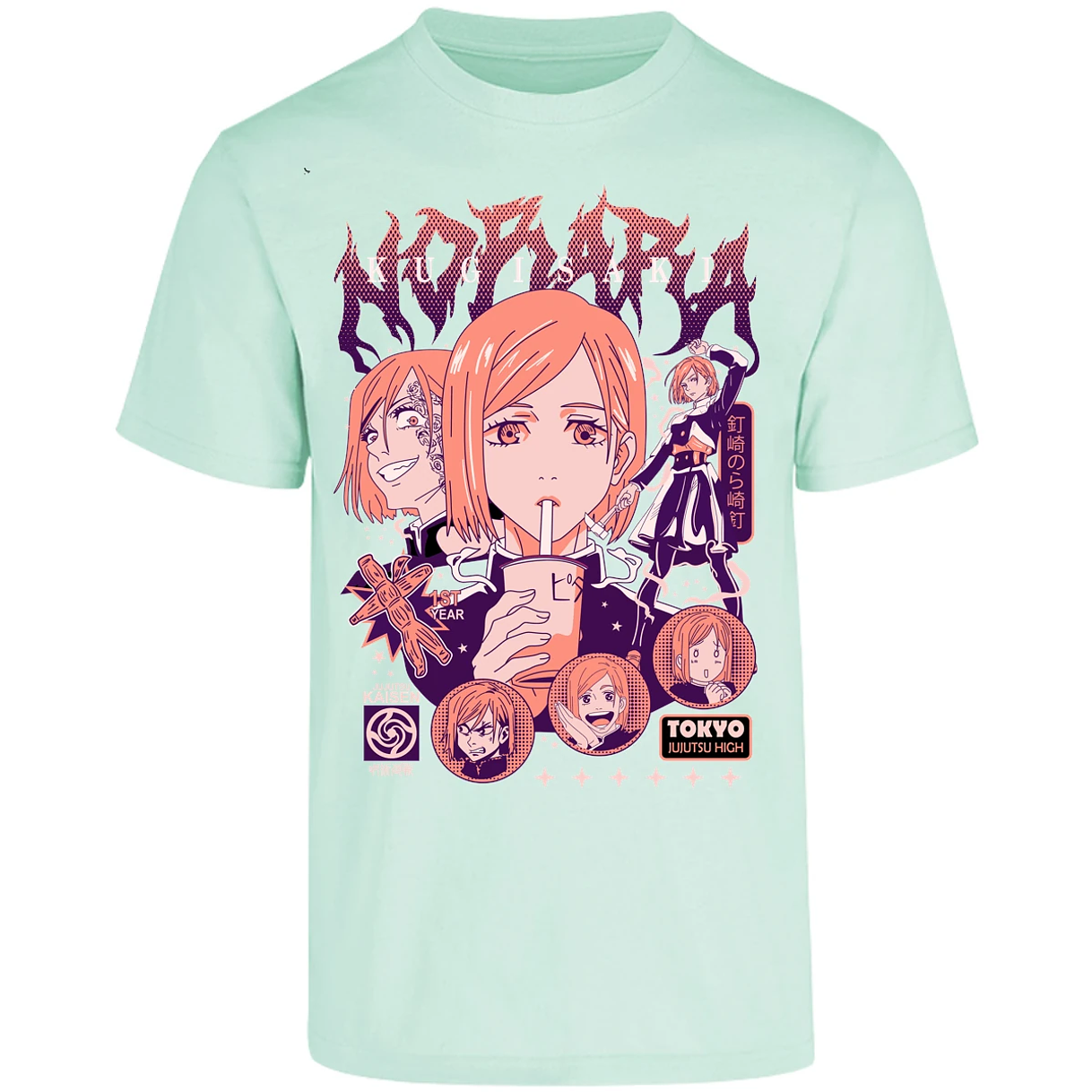 Playera Jujutsu Kaisen Nobara Anime para Adulto 2