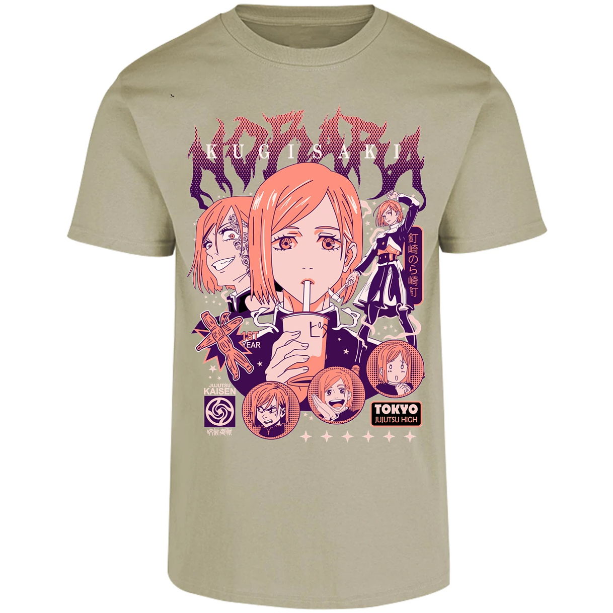 Playera Jujutsu Kaisen Nobara Anime para Adulto 5