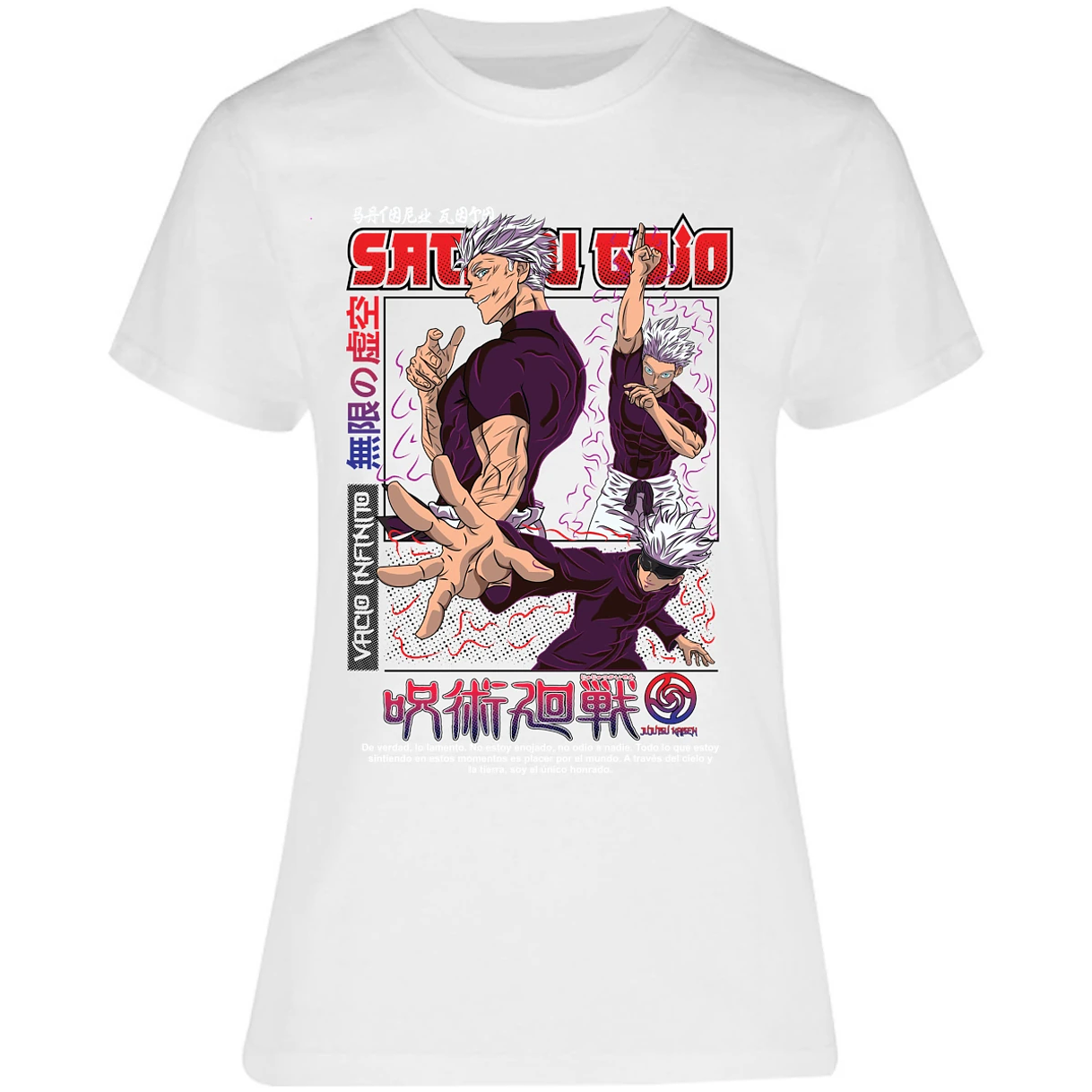 Blusa Jujutsu Kaisen Gojo Anime Blusa para Mujer 11