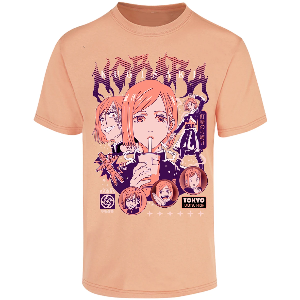 Playera Jujutsu Kaisen Nobara Anime para Adulto 3