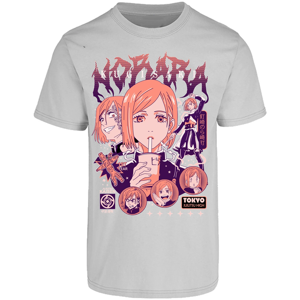 Playera Jujutsu Kaisen Nobara Anime para Adulto 8