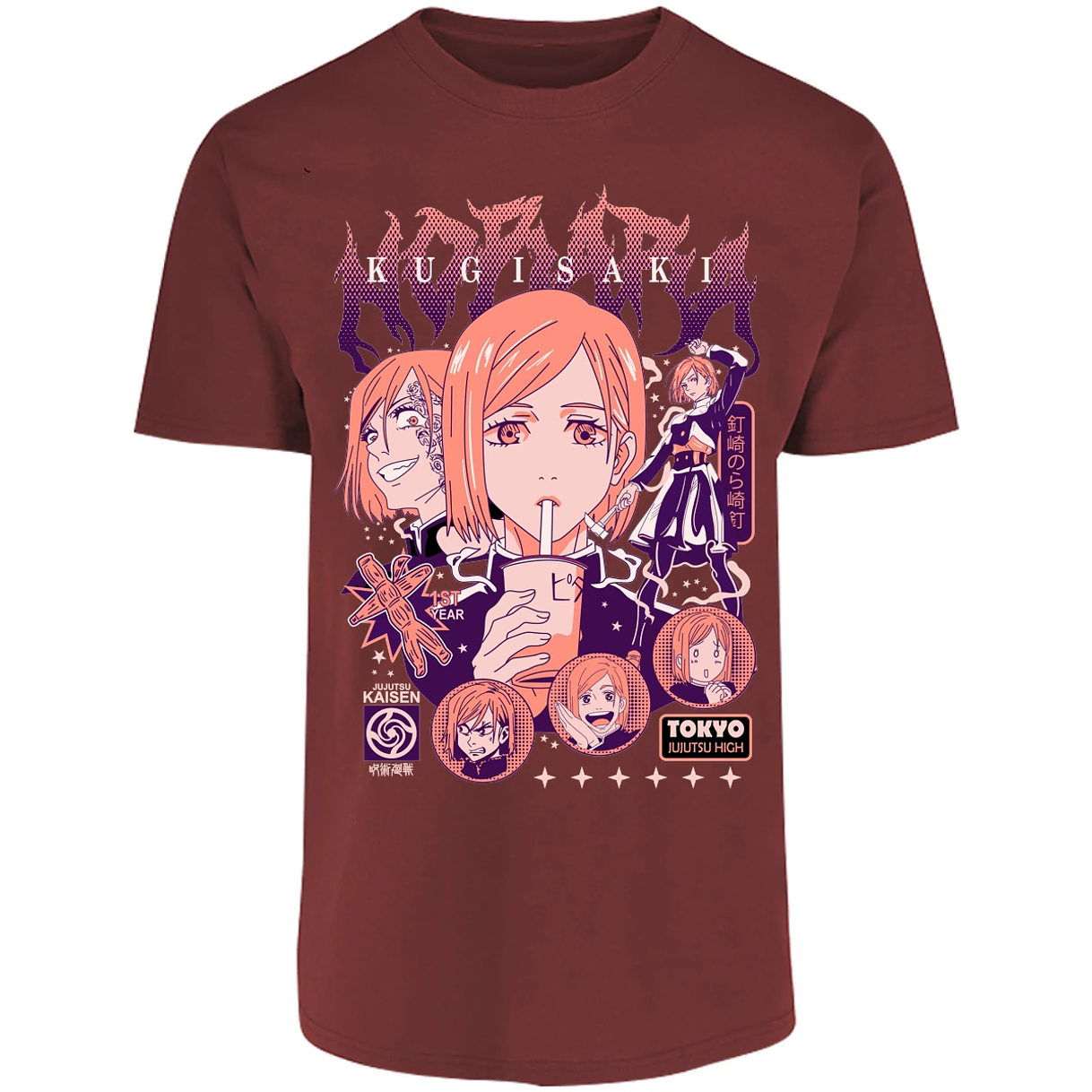 Playera Jujutsu Kaisen Nobara Anime para Adulto 18