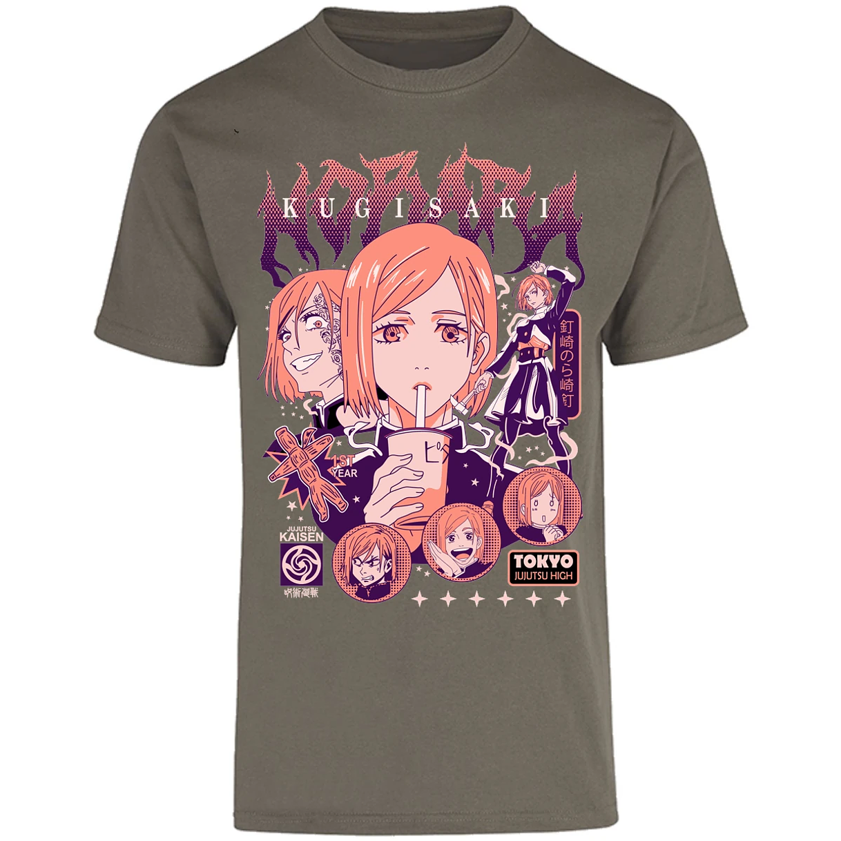 Playera Jujutsu Kaisen Nobara Anime para Adulto 26