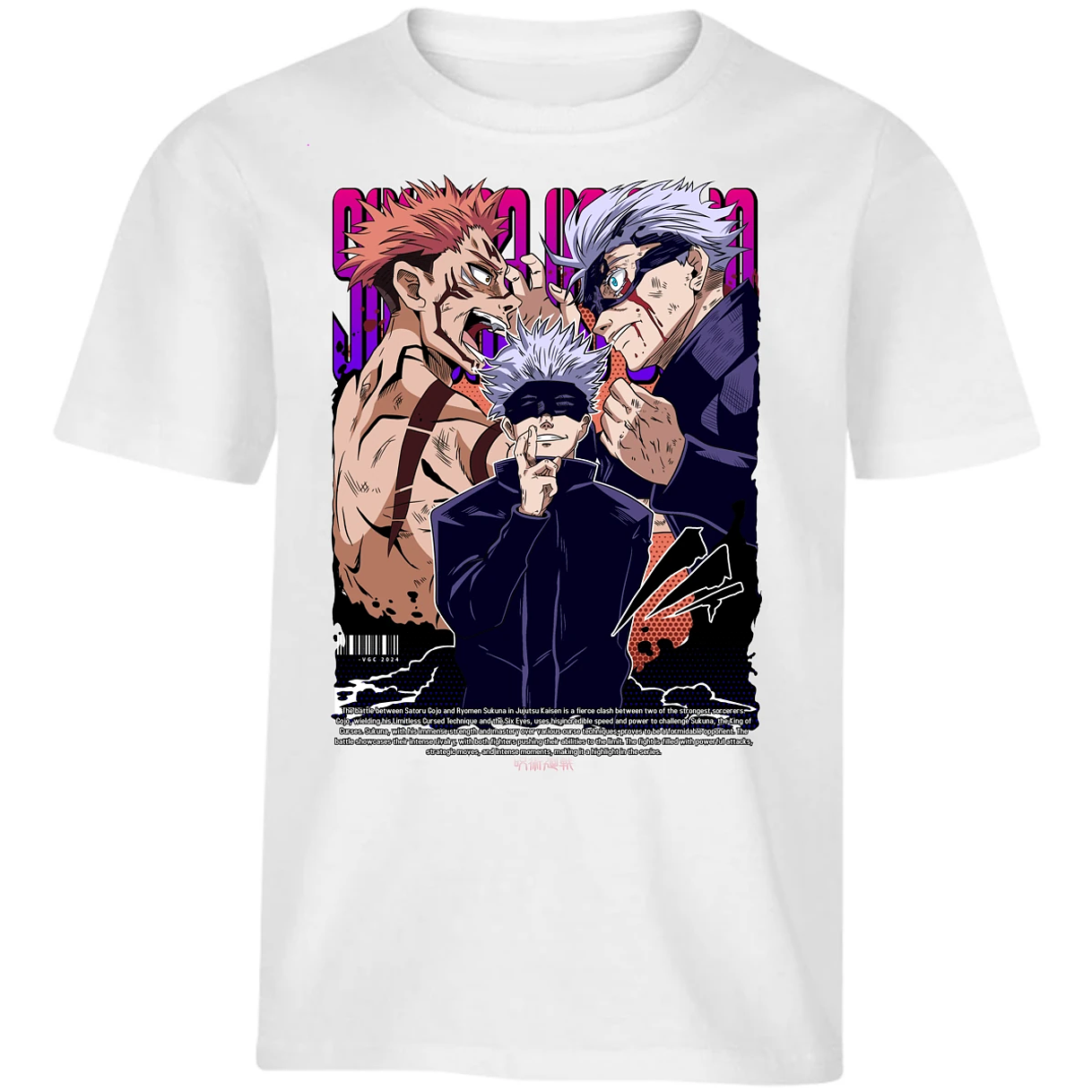 Playera Jujutsu Kaisen Anime Gojo Sukuna para Niño 13
