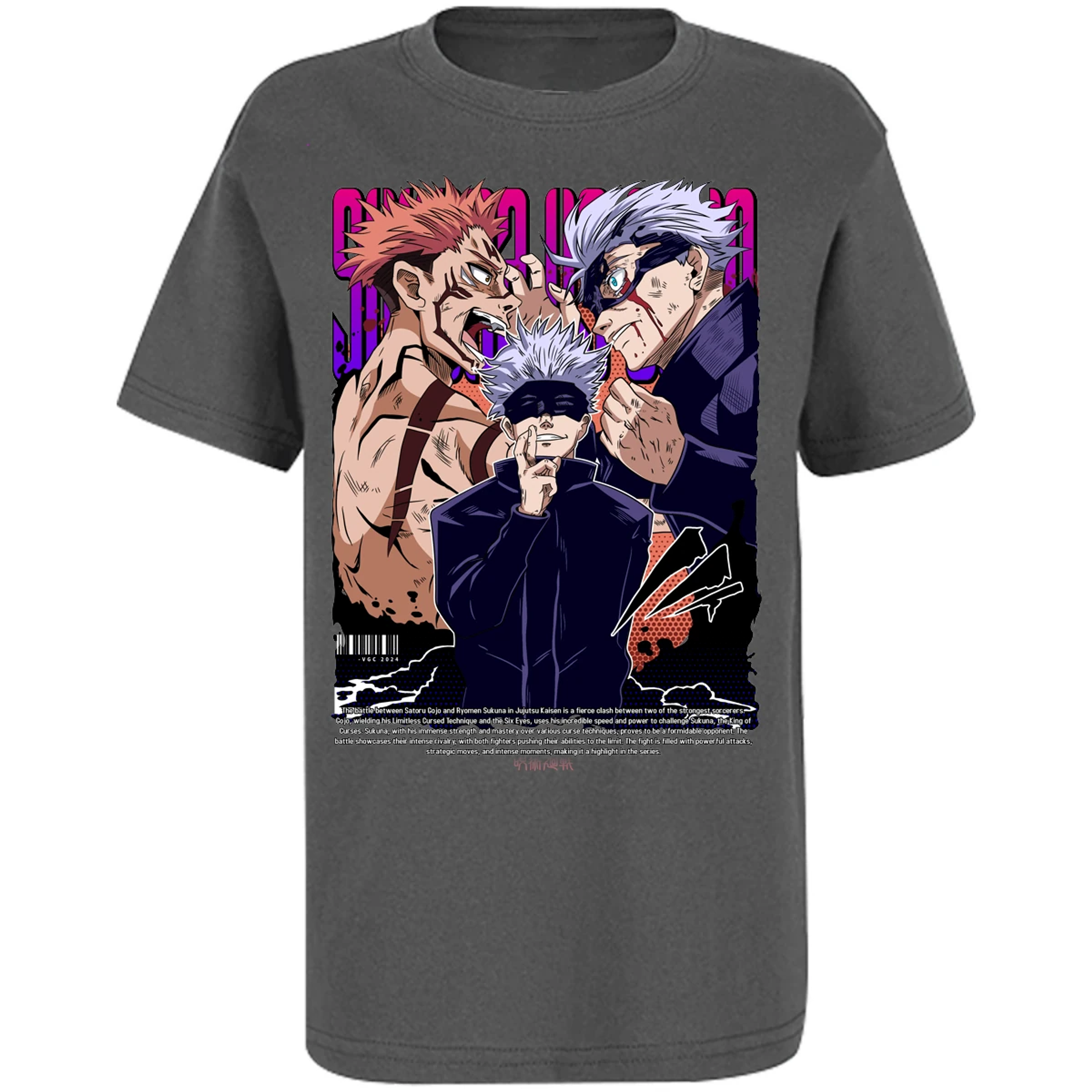 Playera Jujutsu Kaisen Anime Gojo Sukuna para Niño 12