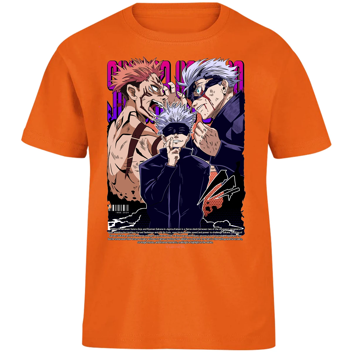 Playera Jujutsu Kaisen Anime Gojo Sukuna para Niño 1