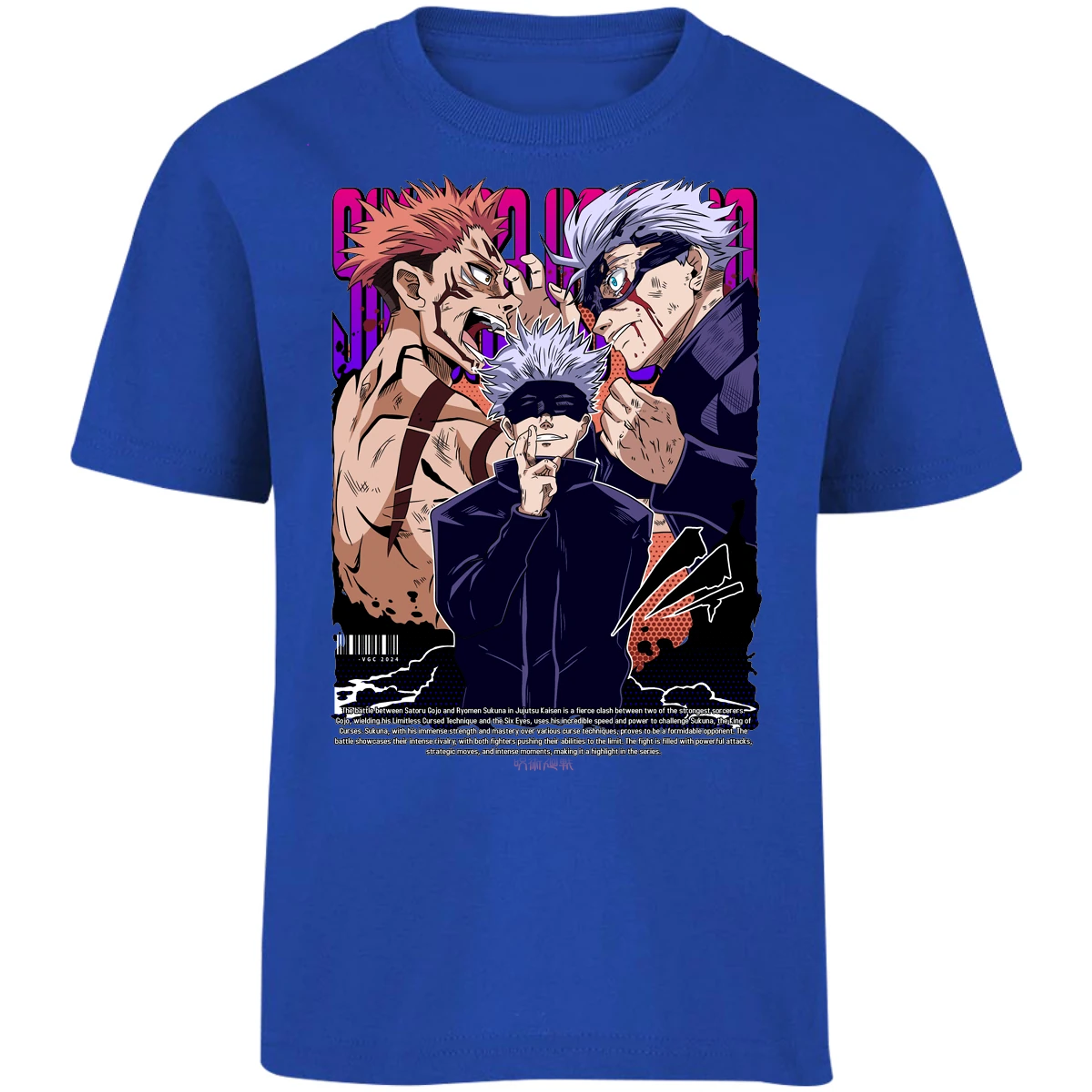 Playera Jujutsu Kaisen Anime Gojo Sukuna para Niño 7