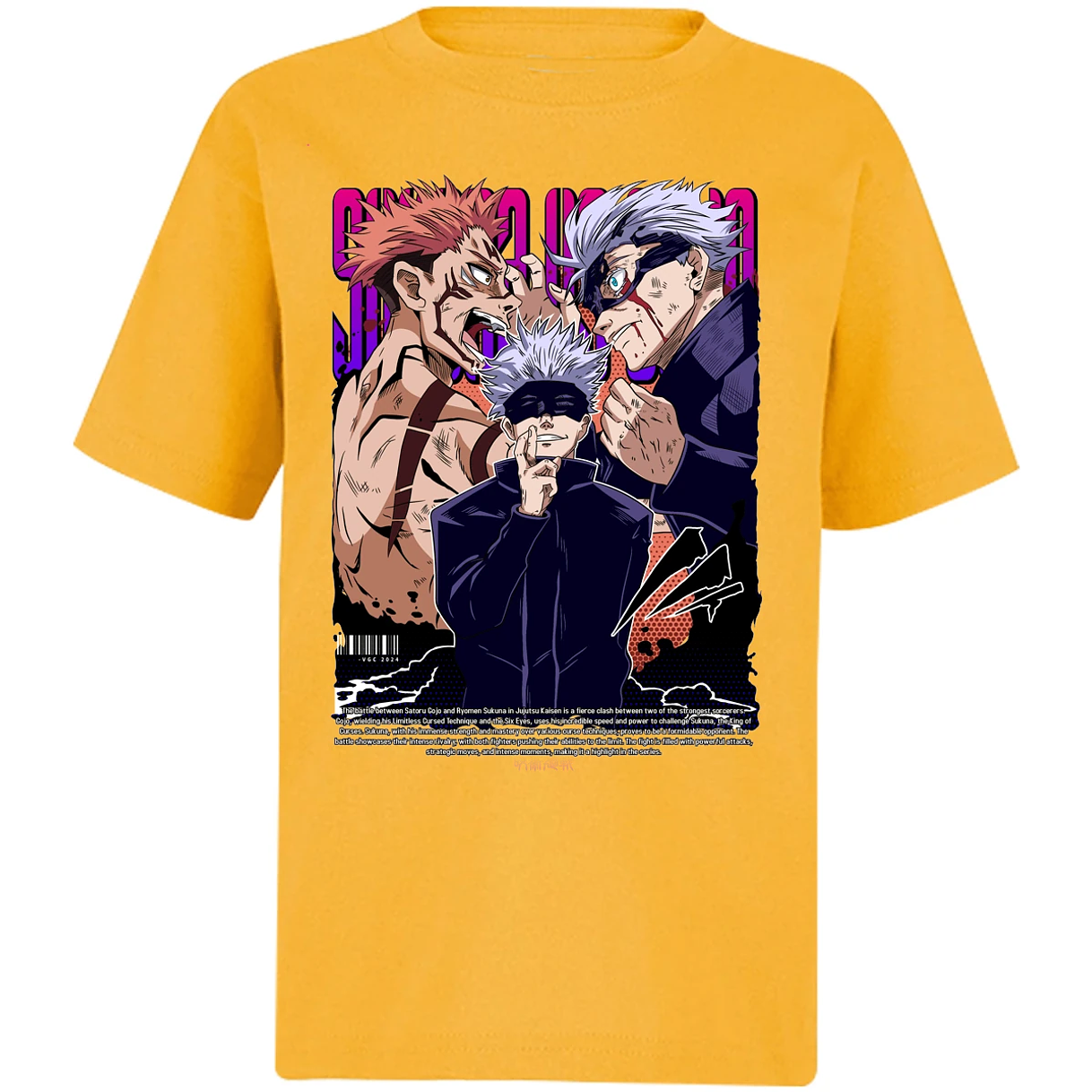 Playera Jujutsu Kaisen Anime Gojo Sukuna para Niño 9
