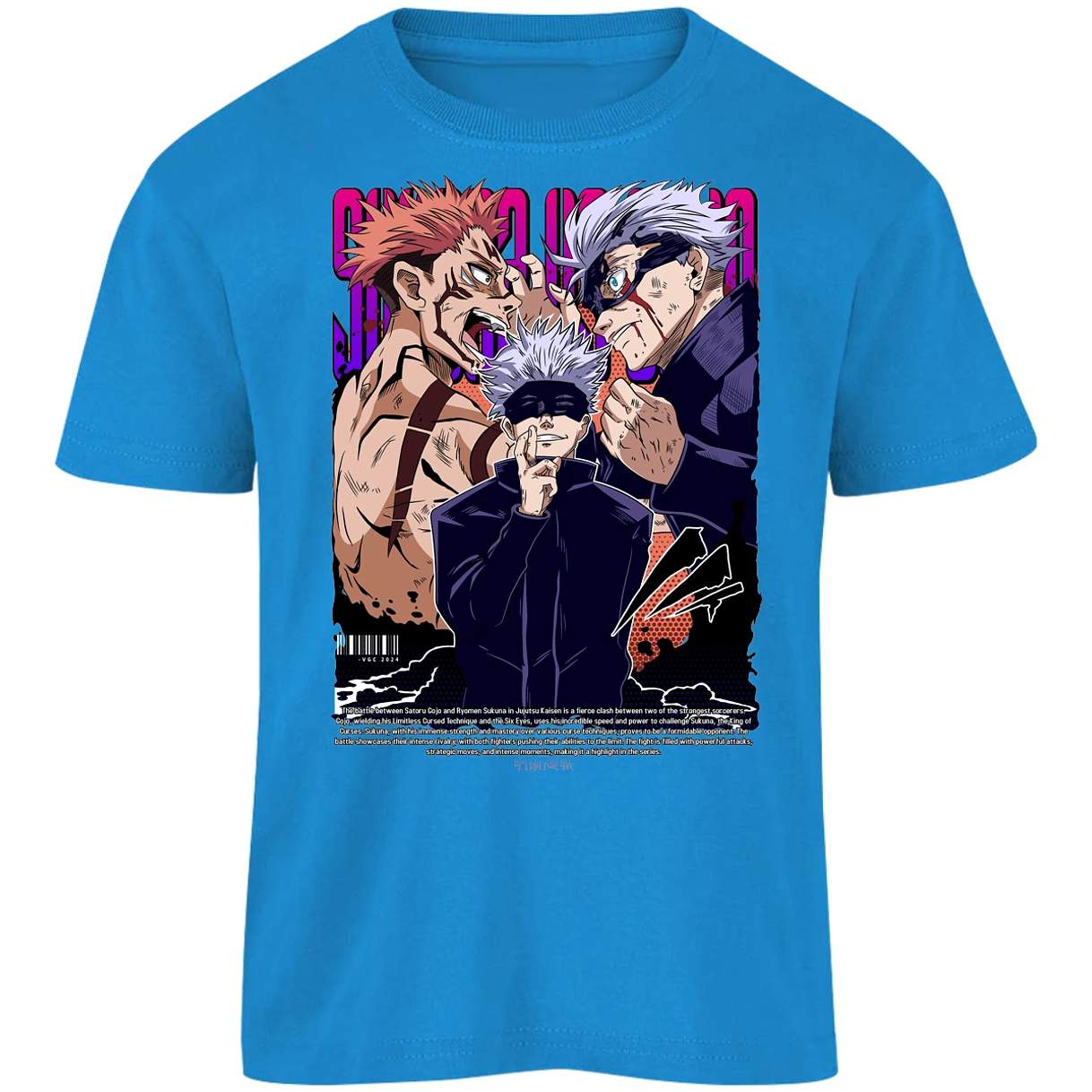 Playera Jujutsu Kaisen Anime Gojo Sukuna para Niño 11