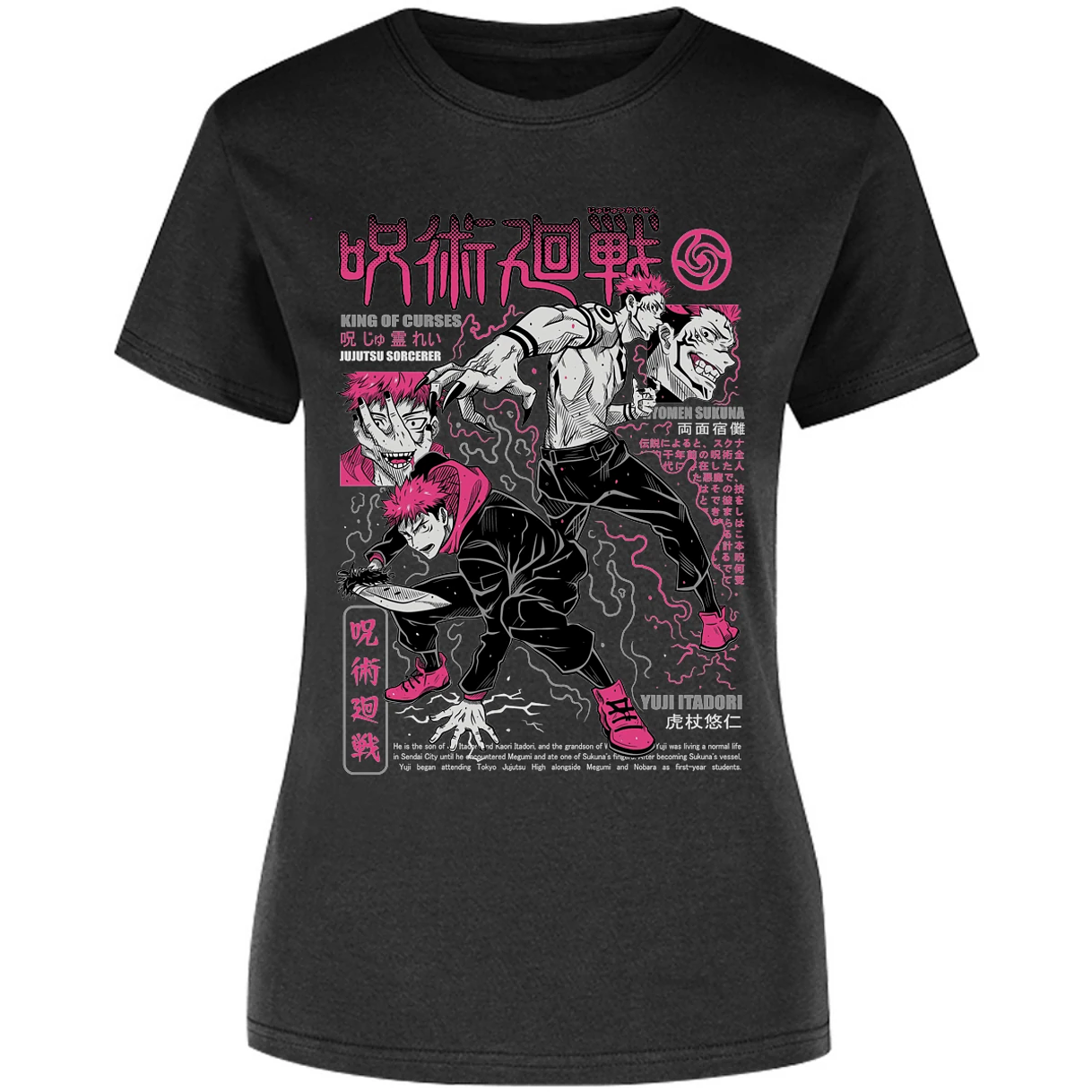 Blusa Jujutsu Kaisen Itadori X Sukuna Blusa para Mujer 15