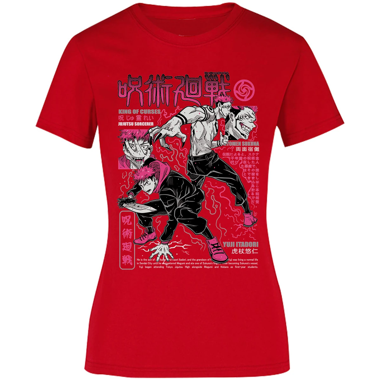 Blusa Jujutsu Kaisen Itadori X Sukuna Blusa para Mujer 6