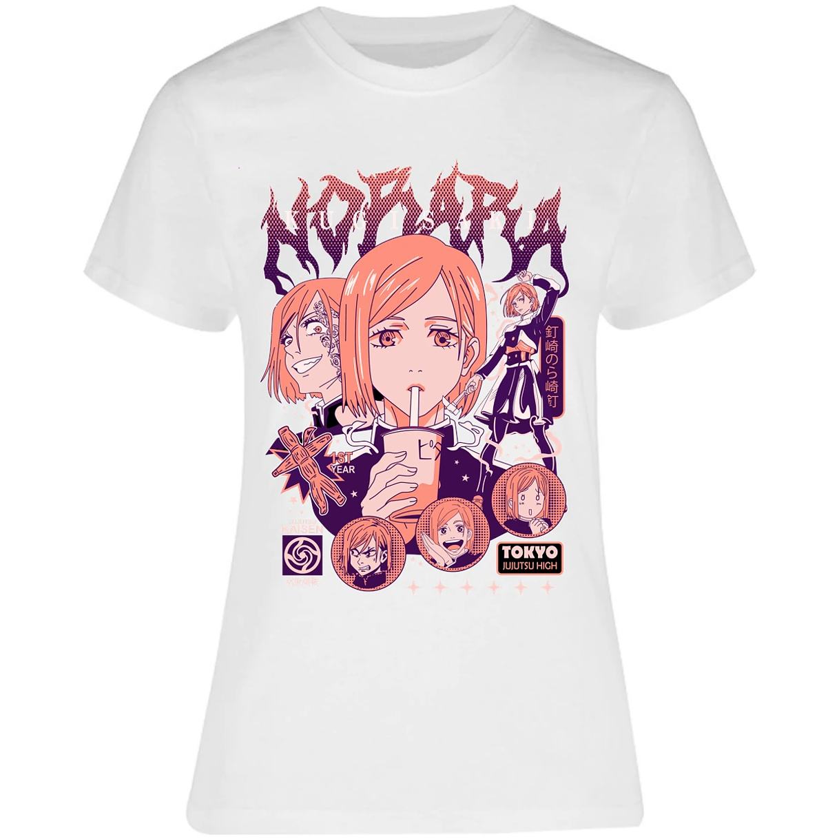 Blusa Jujutsu Kaisen Nobara Anime Blusa para Mujer 17