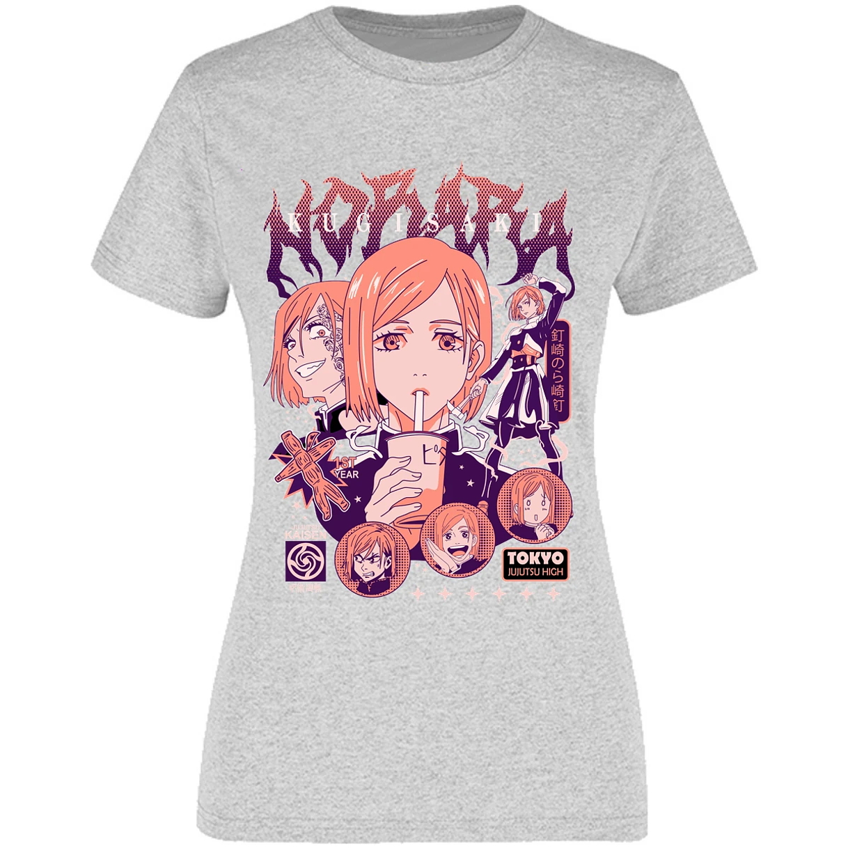 Blusa Jujutsu Kaisen Nobara Anime Blusa para Mujer 7