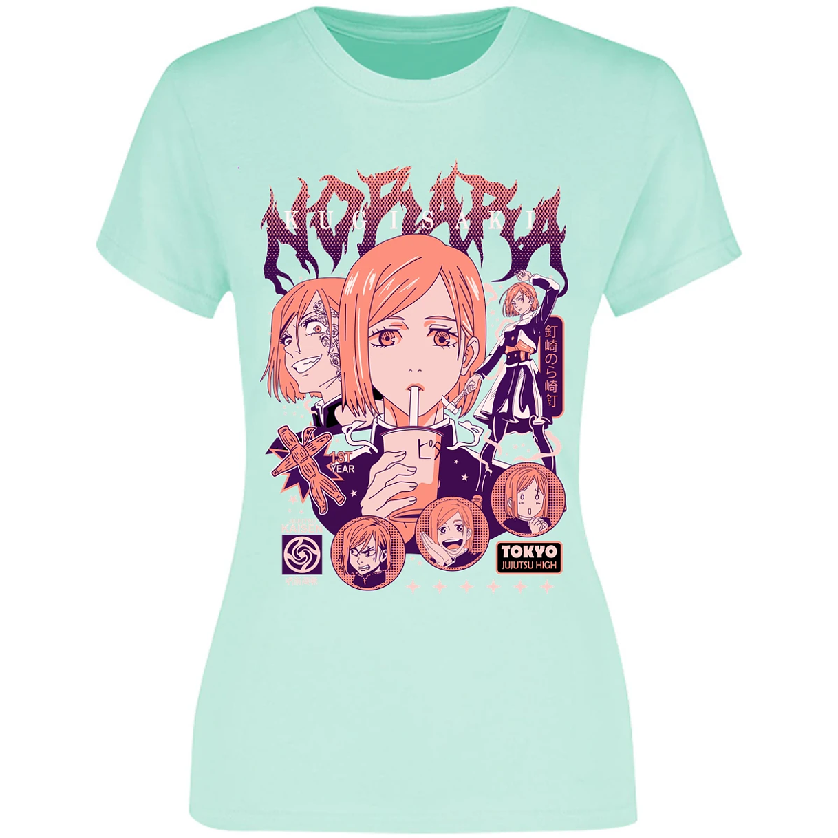 Blusa Jujutsu Kaisen Nobara Anime Blusa para Mujer 11