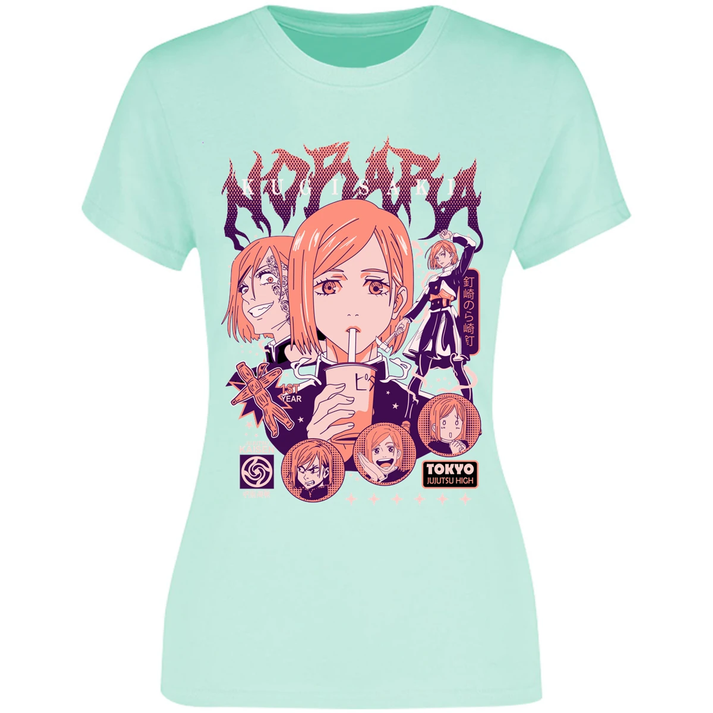 Blusa Jujutsu Kaisen Nobara Anime Blusa para Mujer 11
