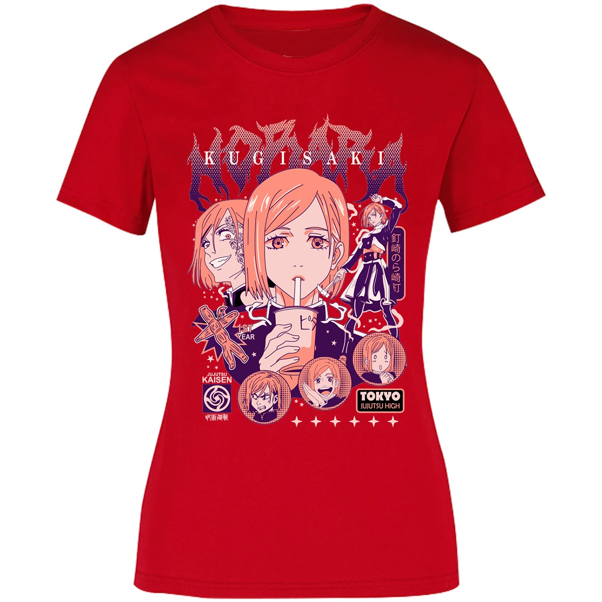 Blusa Jujutsu Kaisen Nobara Anime Blusa para Mujer 13