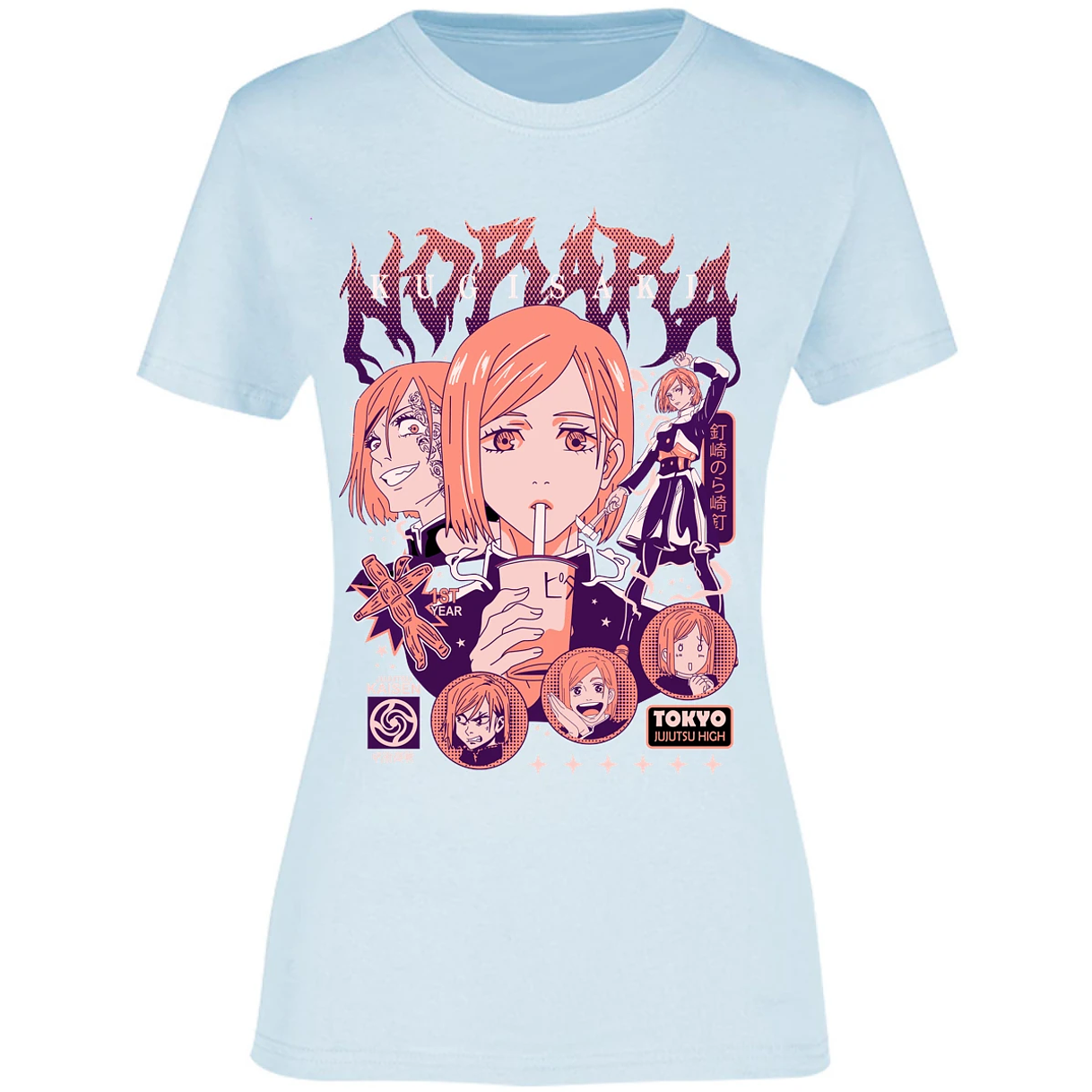 Blusa Jujutsu Kaisen Nobara Anime Blusa para Mujer 15